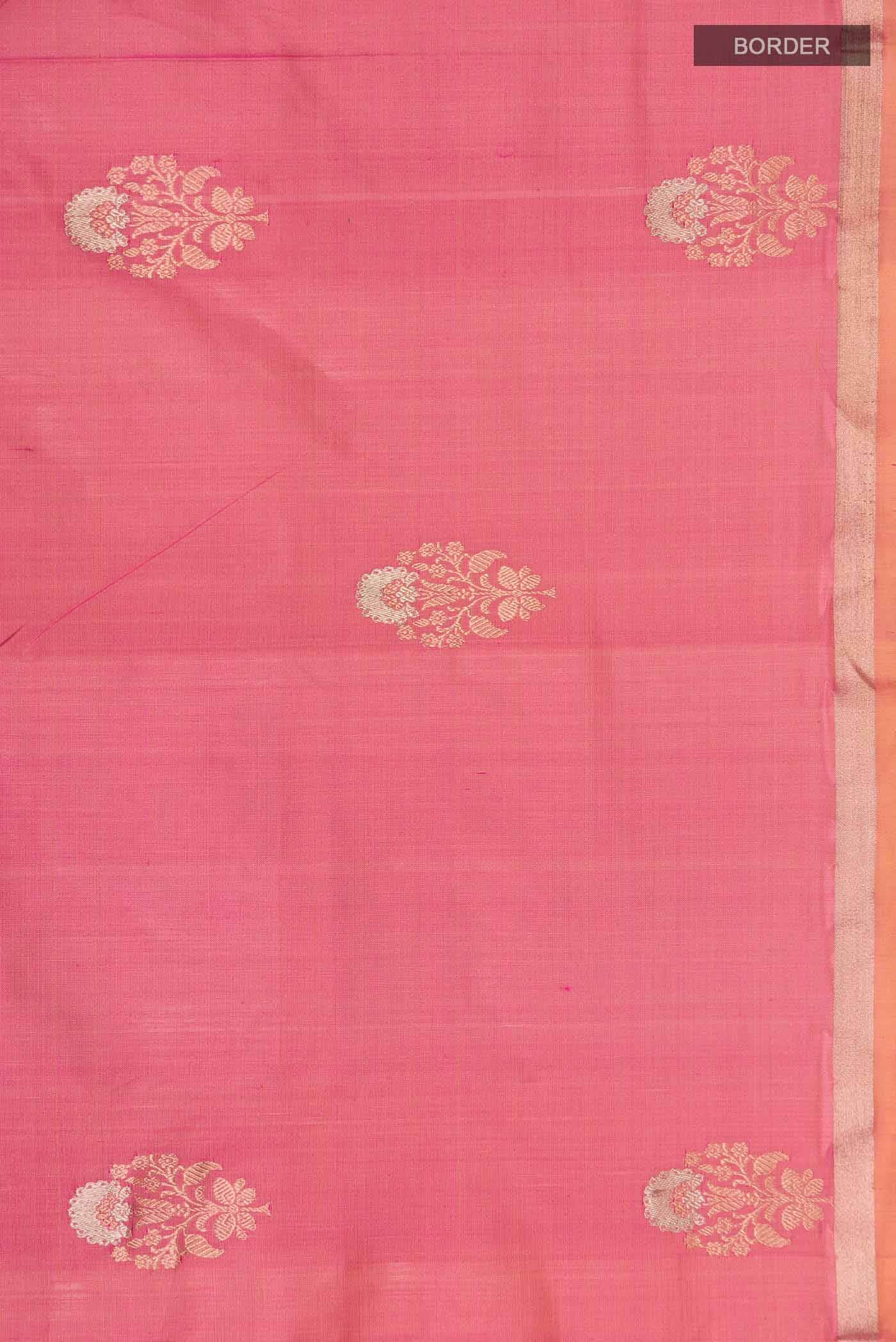 Pink Banarasi Katan Silk Saree