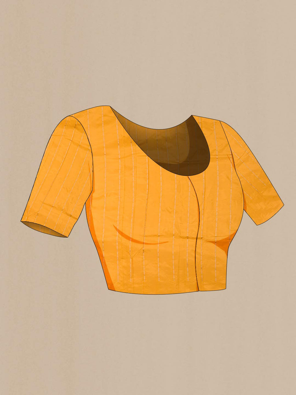 Yellow Banarasi Katan Silk Saree