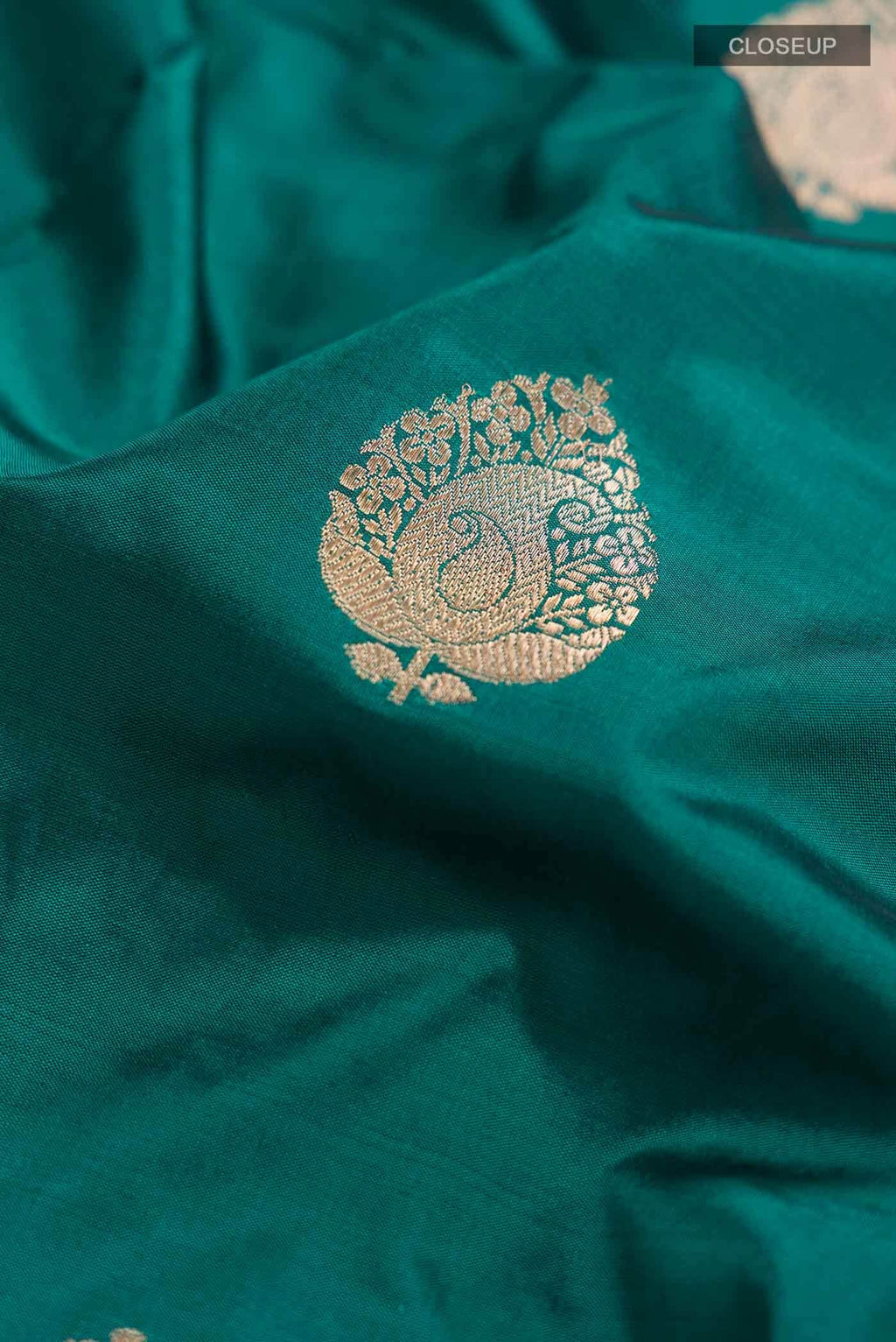 Green Banarasi Katan Silk Saree