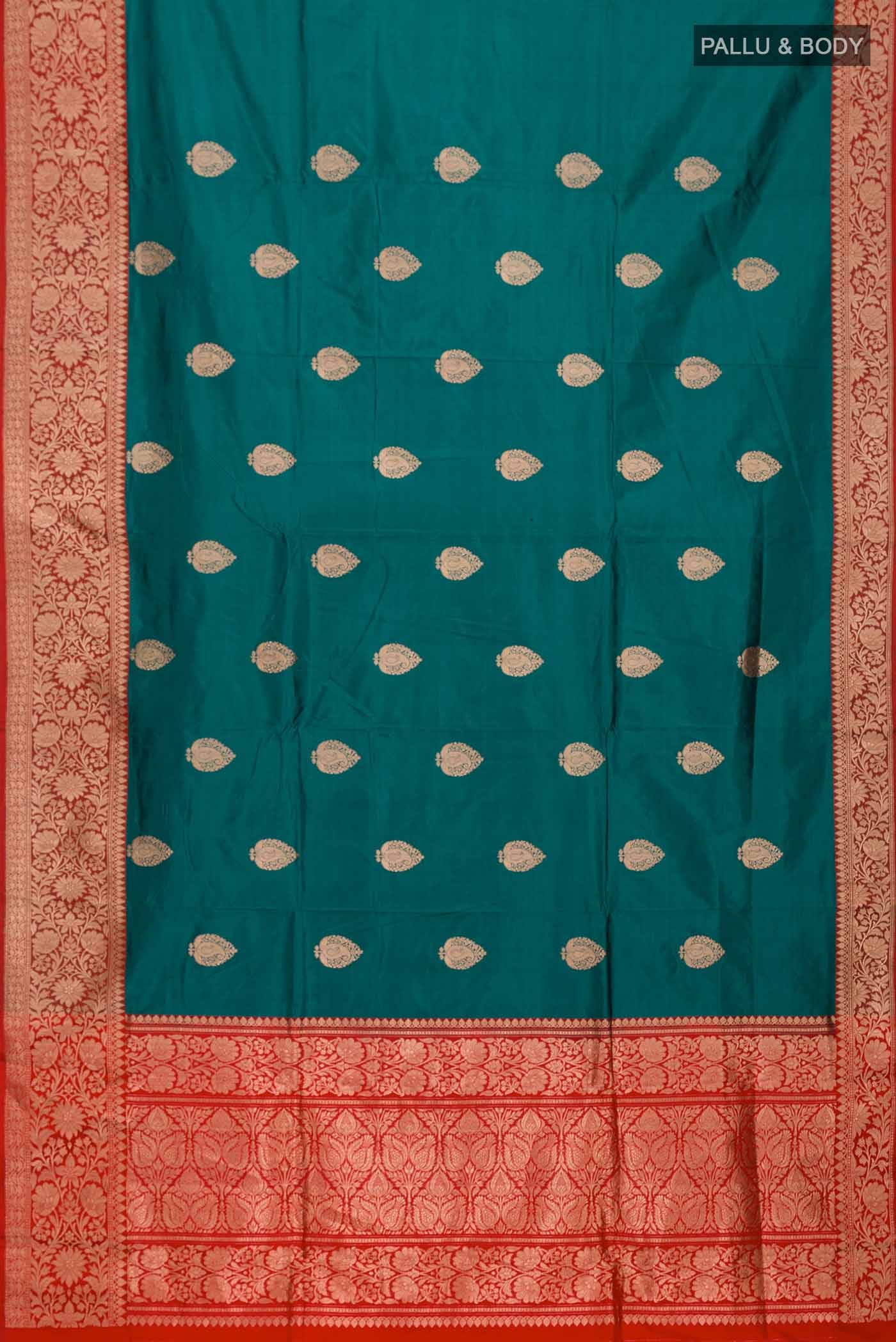Green Banarasi Katan Silk Saree