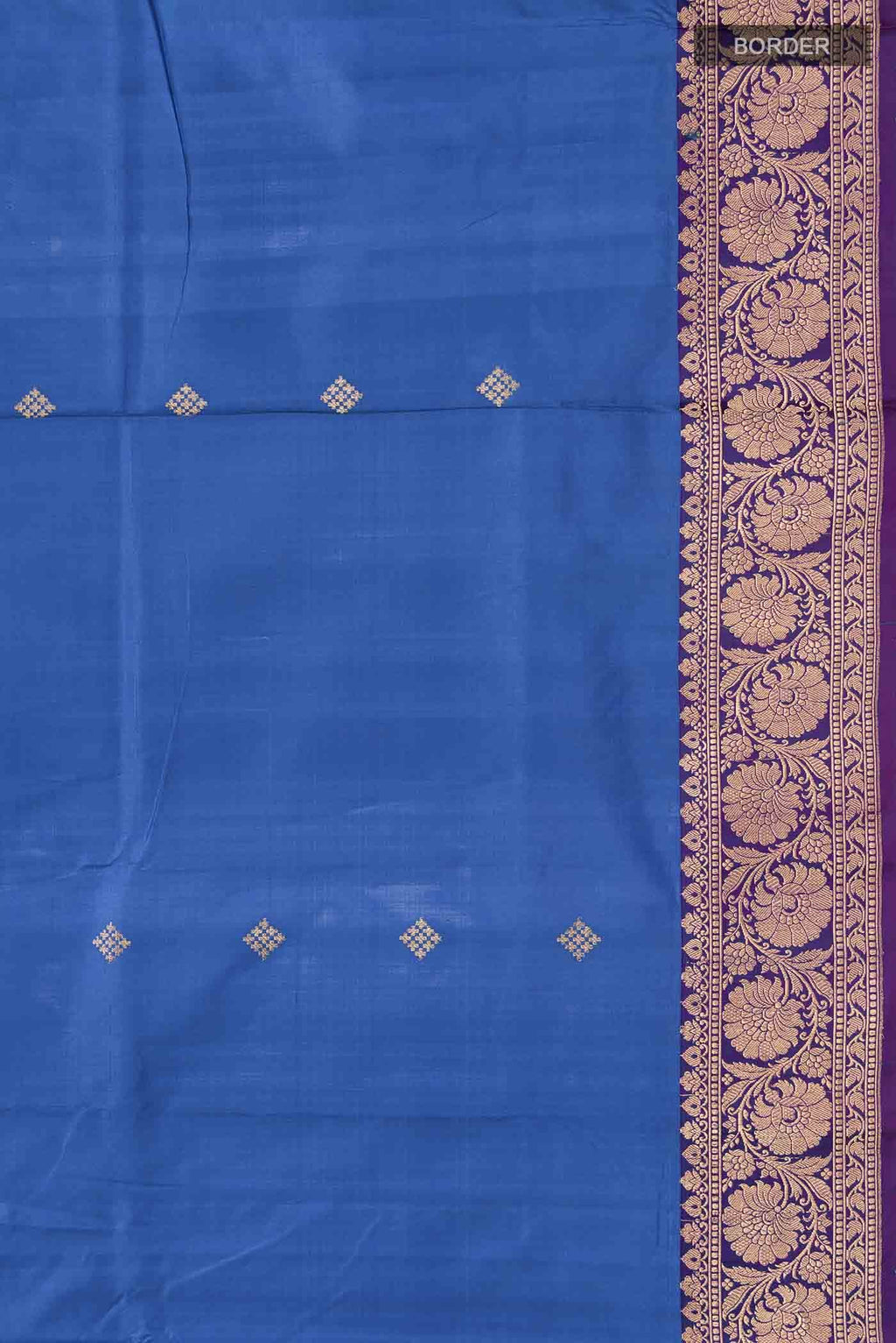 Blue Banarasi Katan Silk Saree