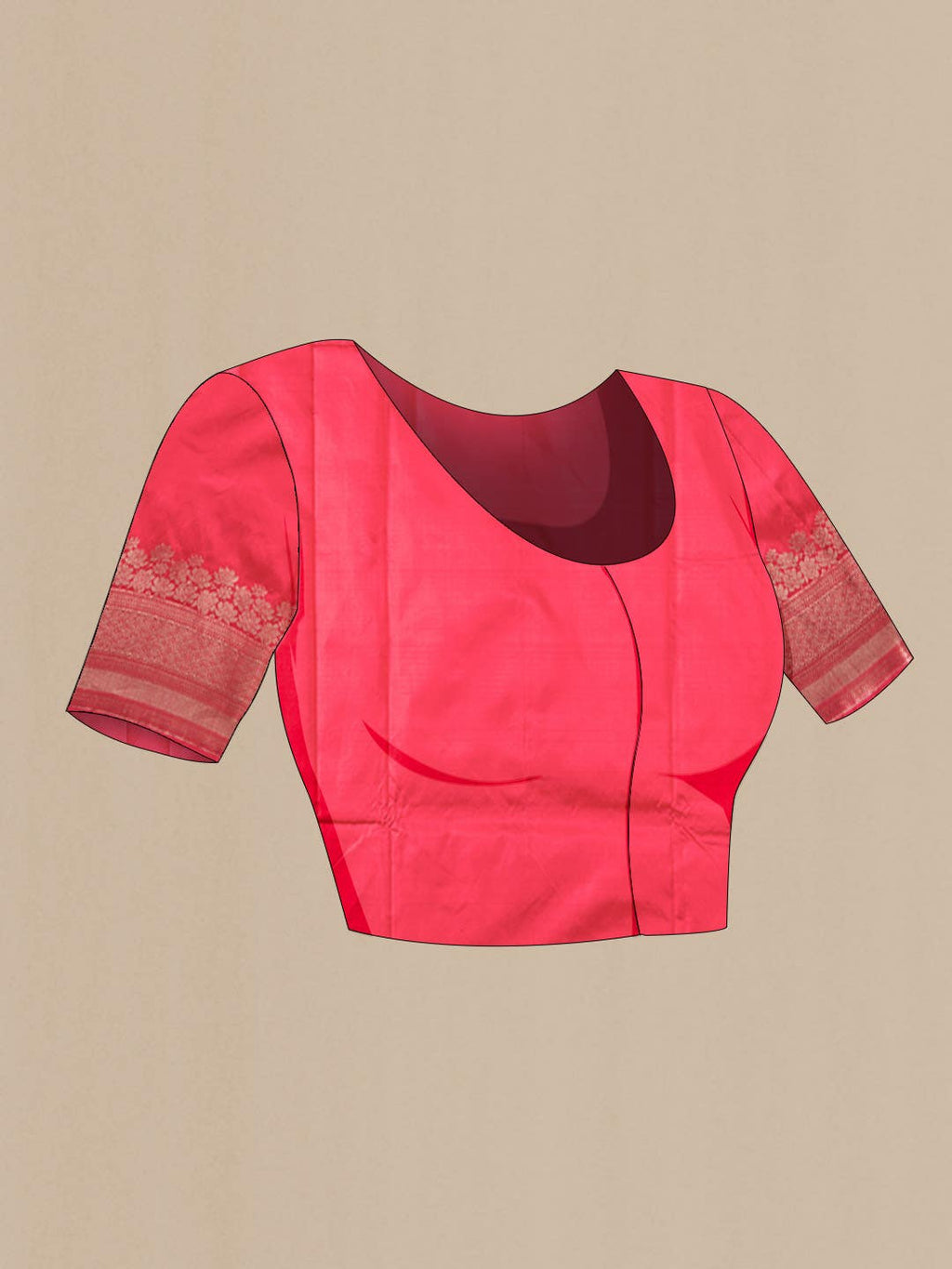 Red Banarasi Katan Silk Saree