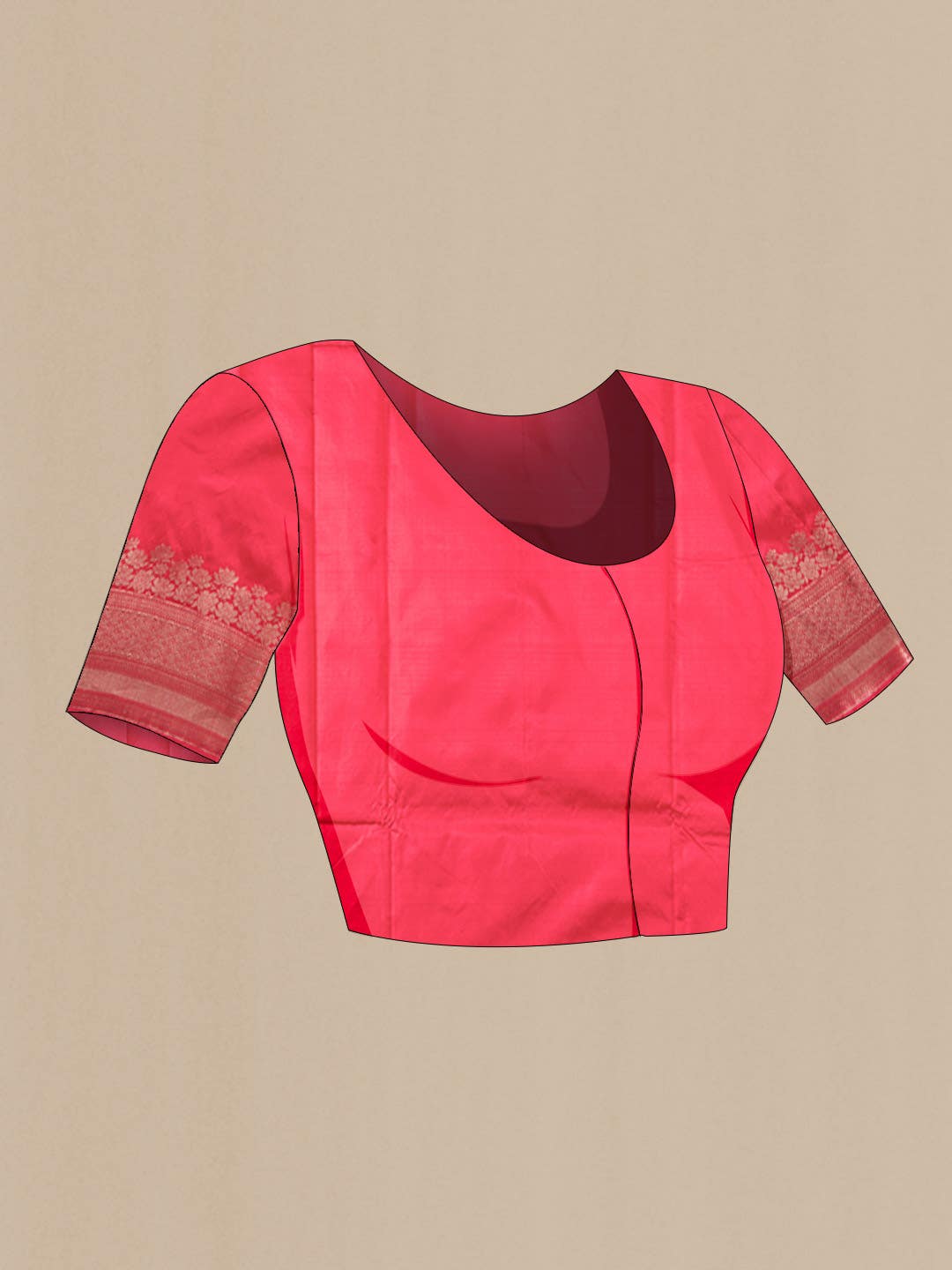 Red Banarasi Katan Silk Saree