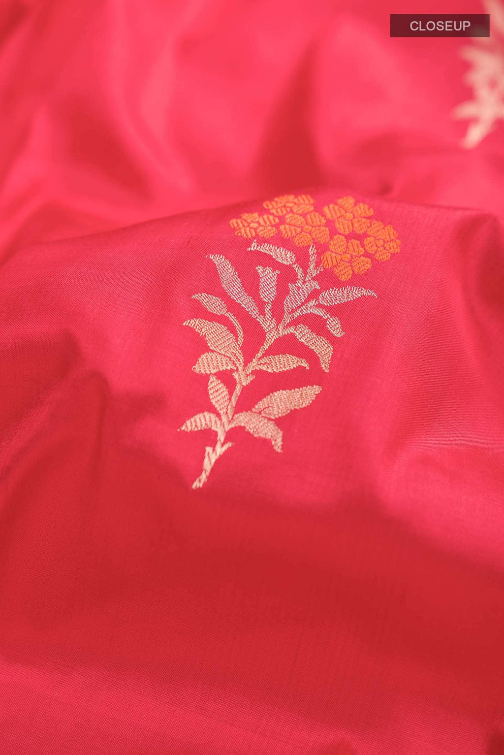 Red Banarasi Katan Silk Saree