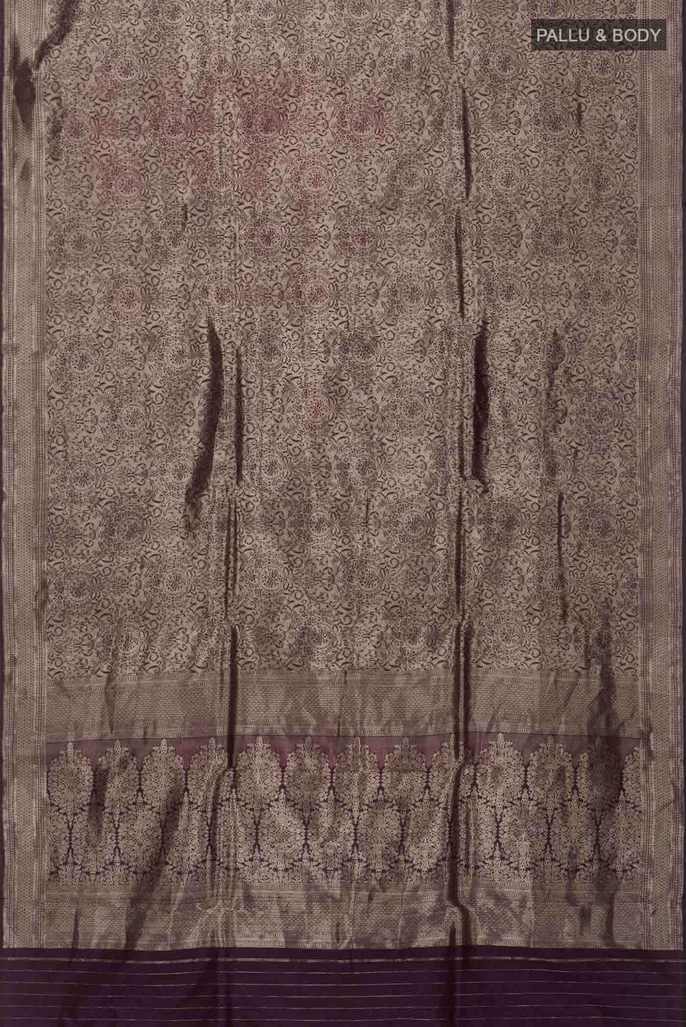 Violet Banarasi Silk Saree