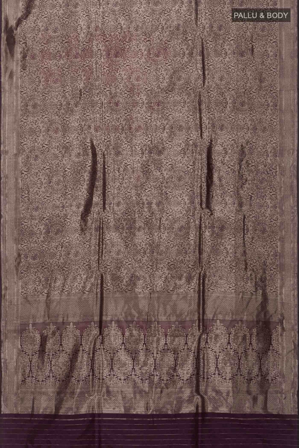 Violet Banarasi Silk Saree