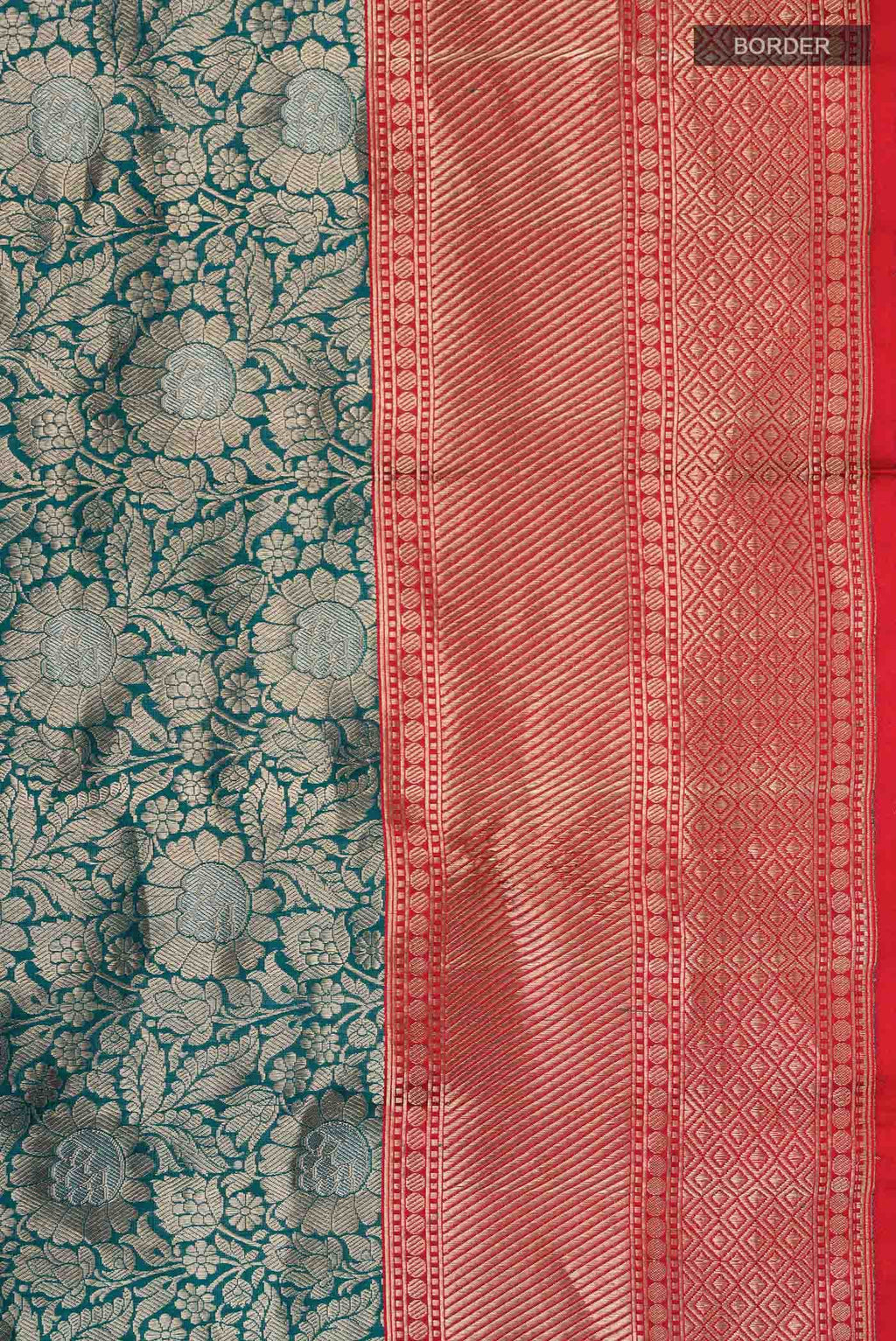 Blue Banarasi Katan Silk Saree