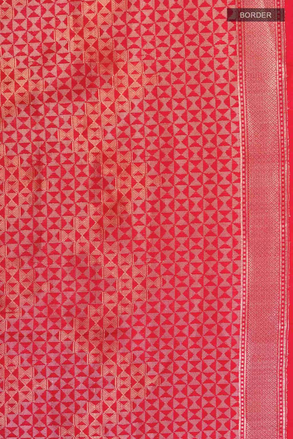 Red Banarasi Katan Silk Saree