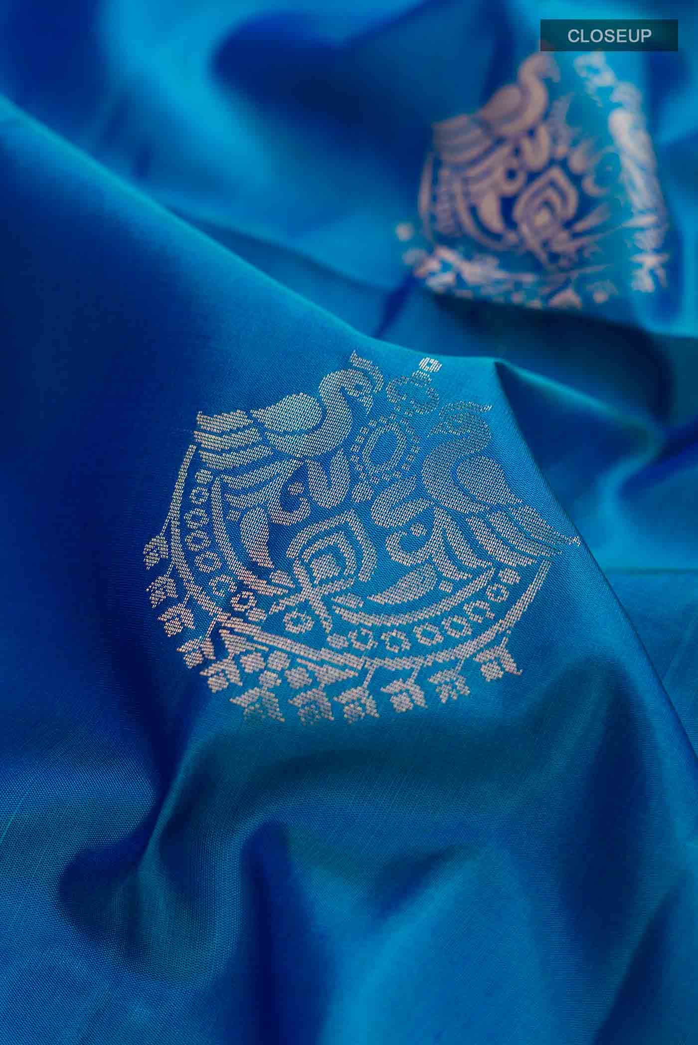 Blue Soft Silk Saree