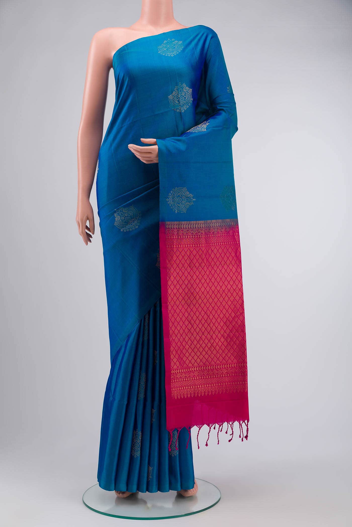 Blue Soft Silk Saree