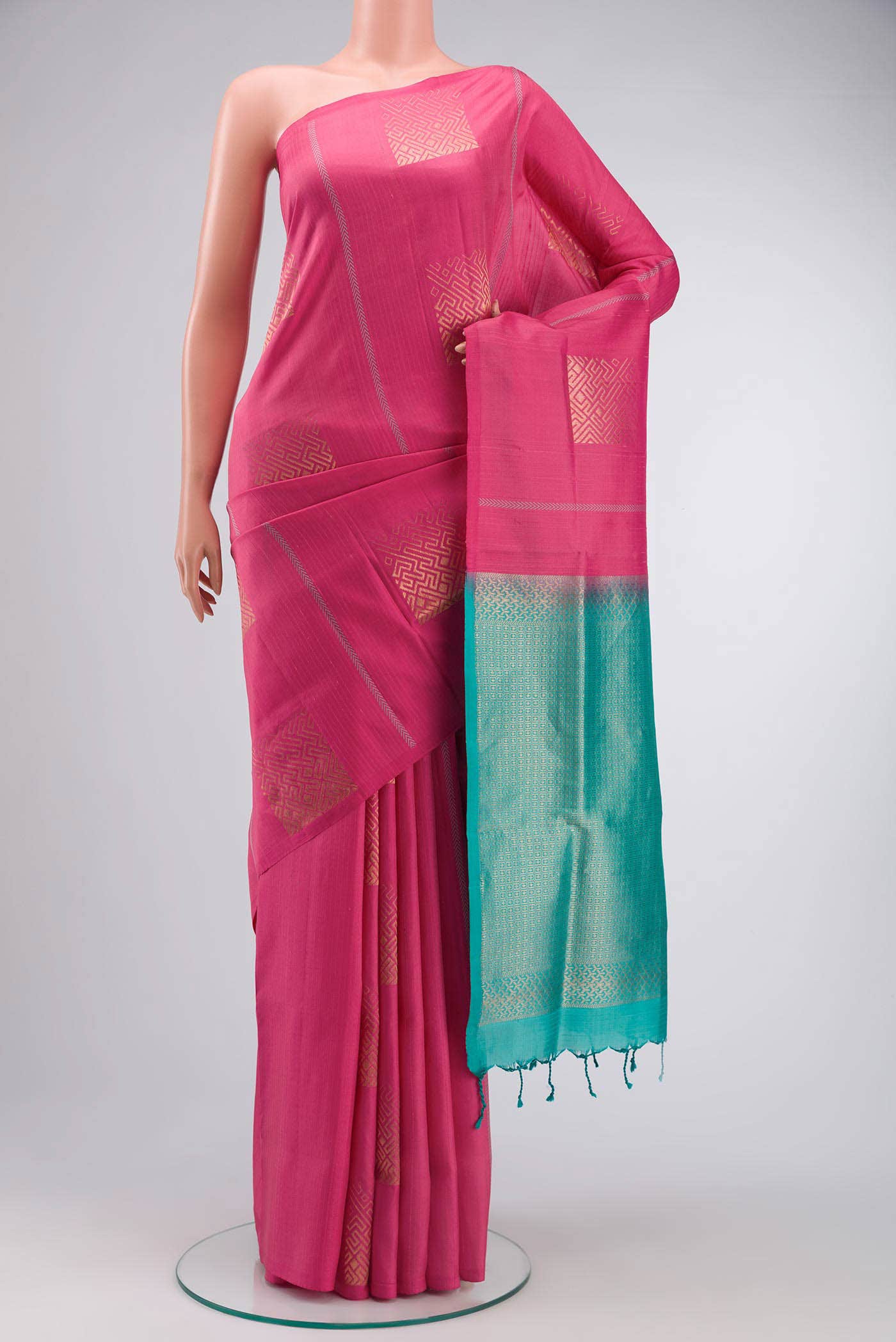 Pink Soft Silk Saree