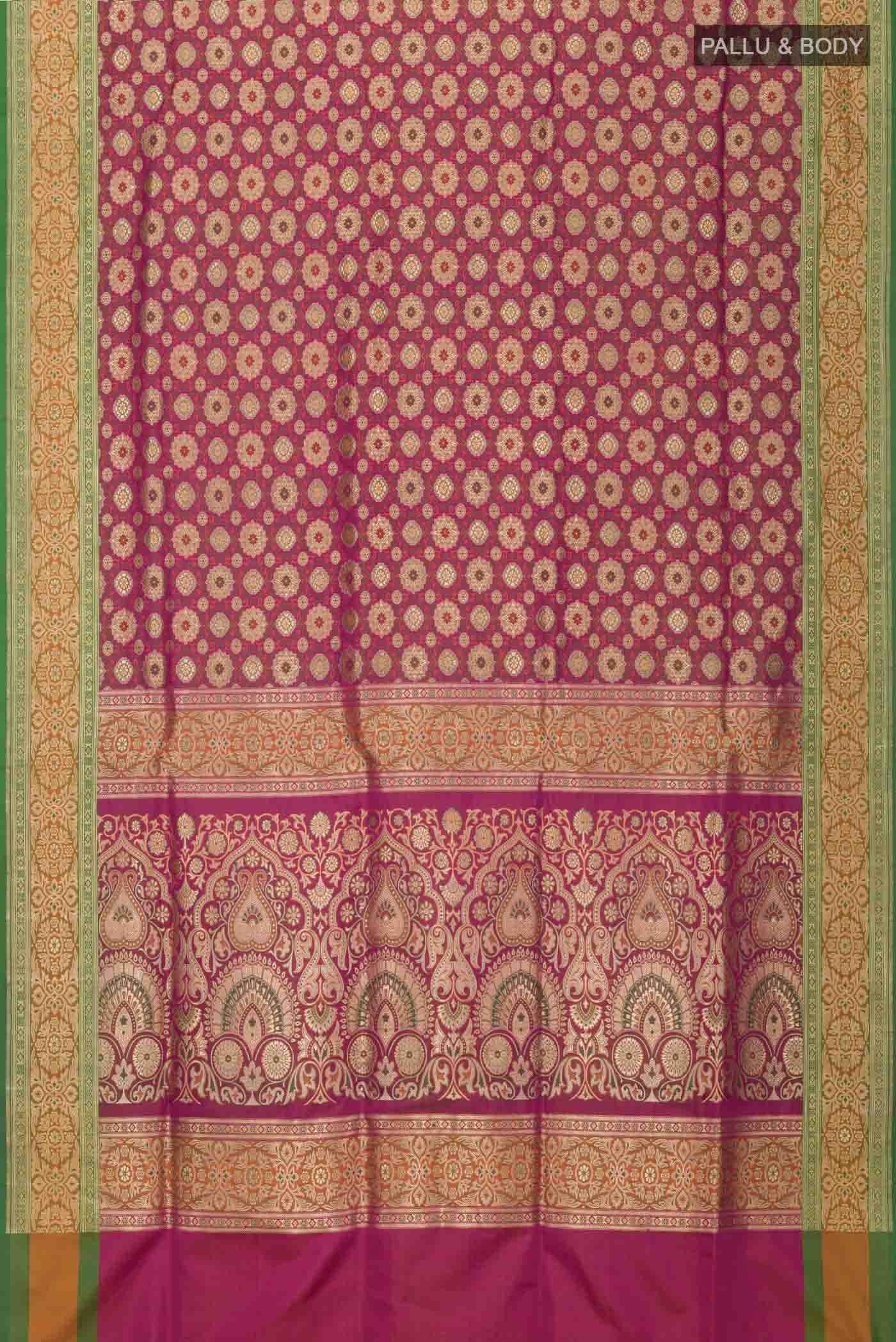 Pink Banarasi Silk Saree