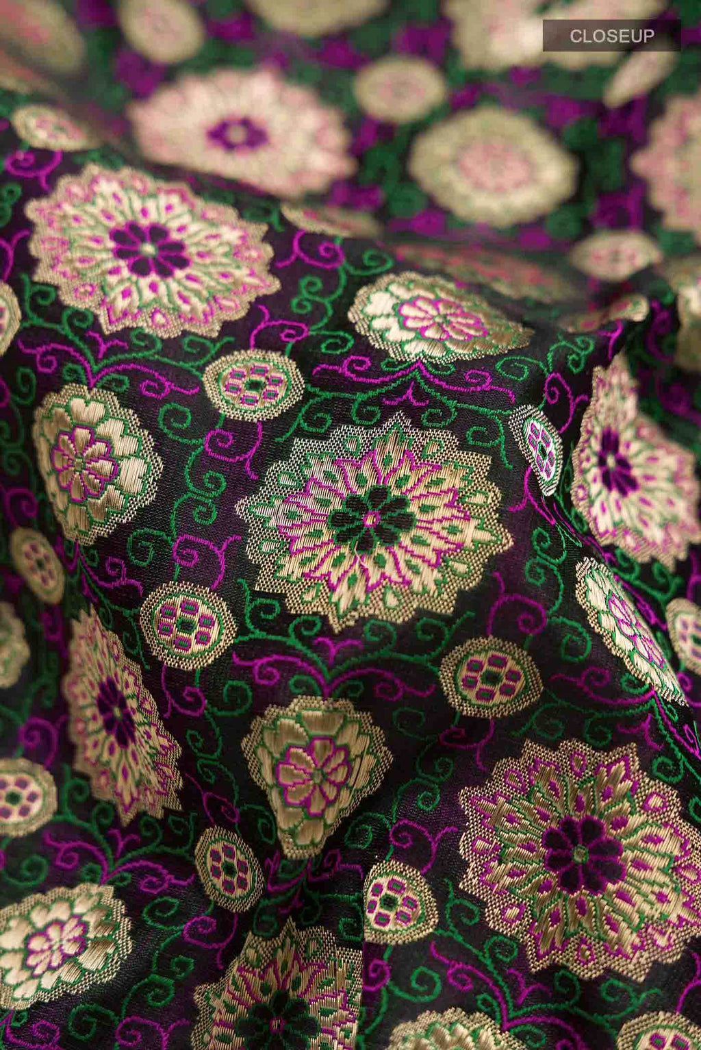 Black Banarasi Silk Saree