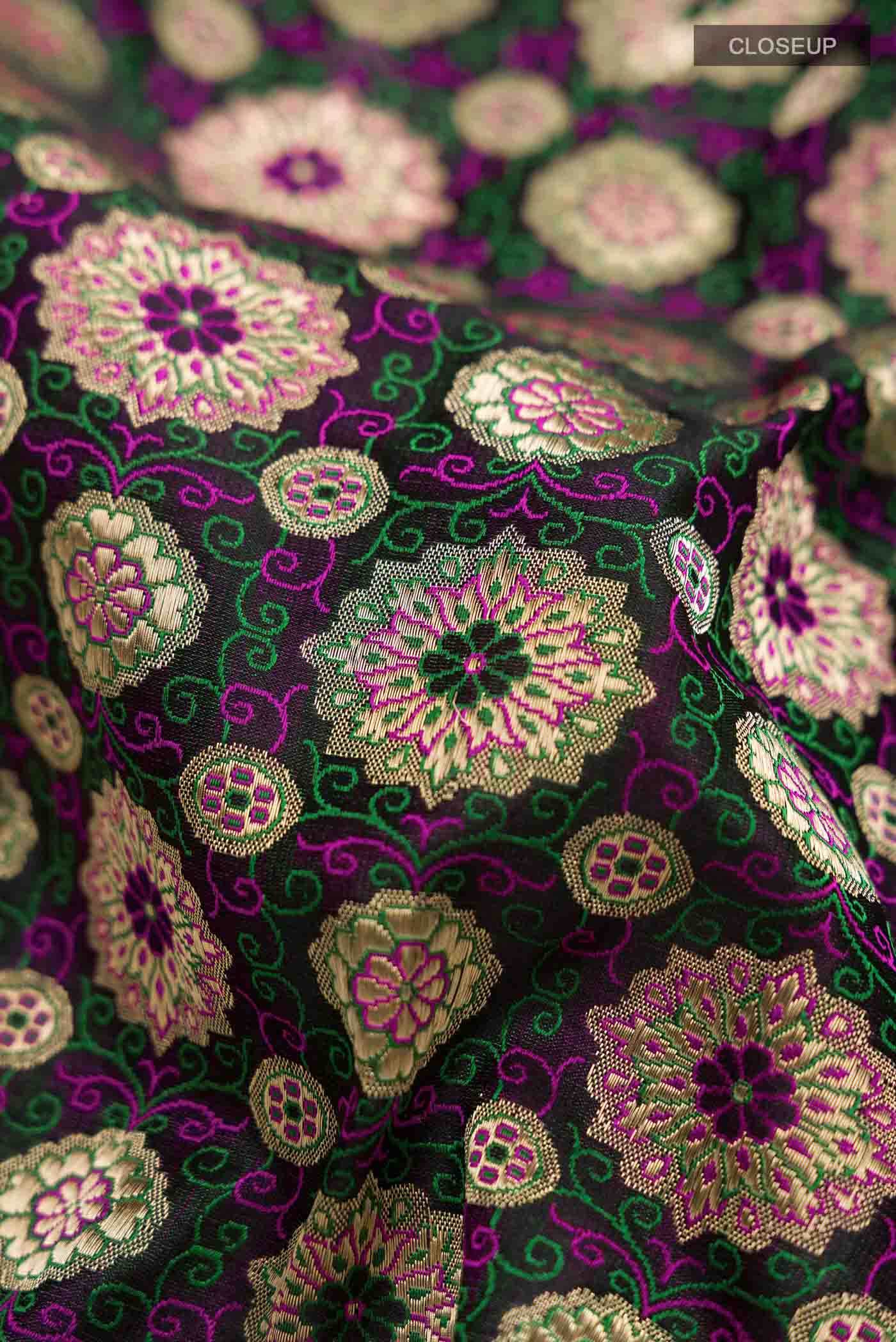 Black Banarasi Silk Saree