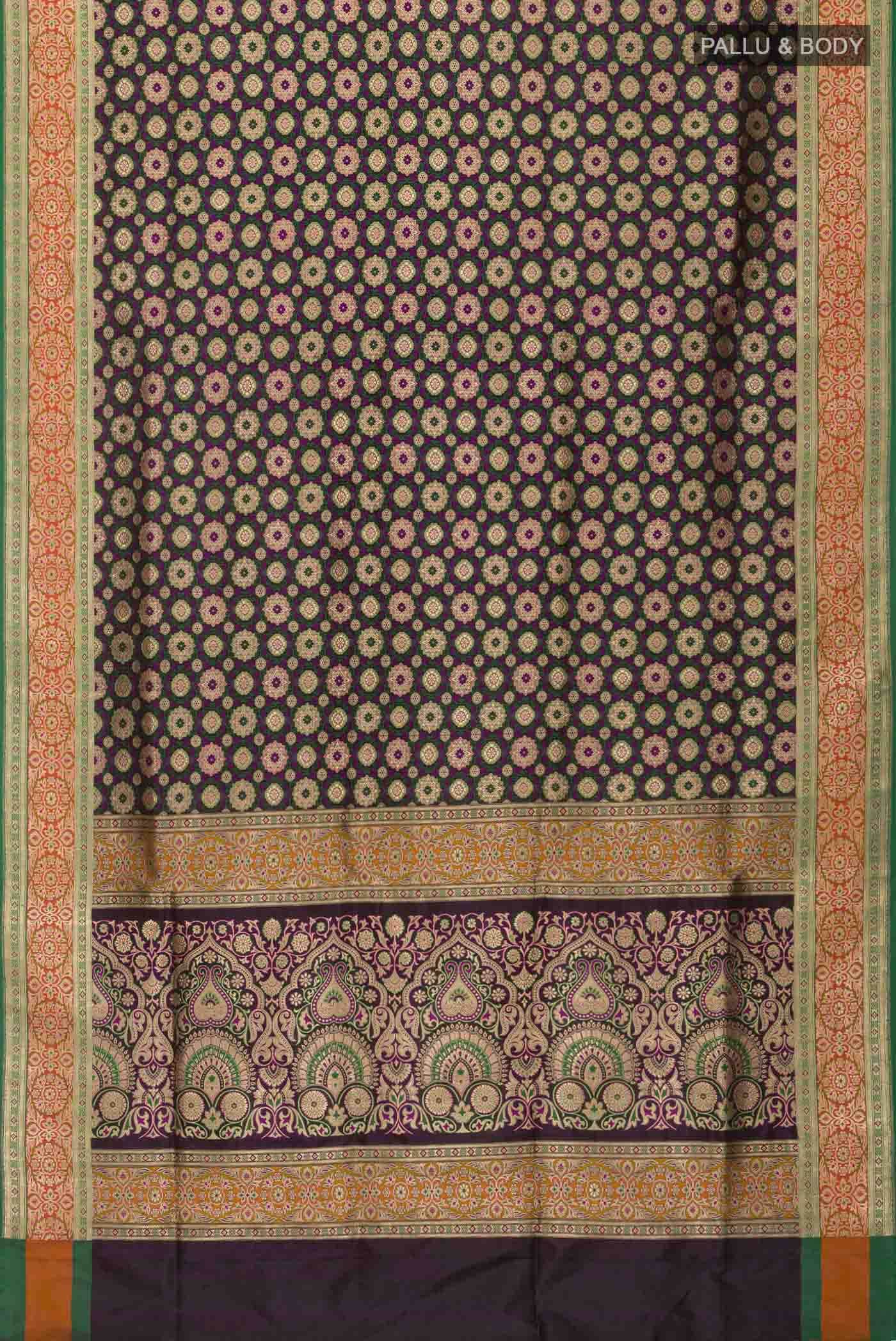 Black Banarasi Silk Saree