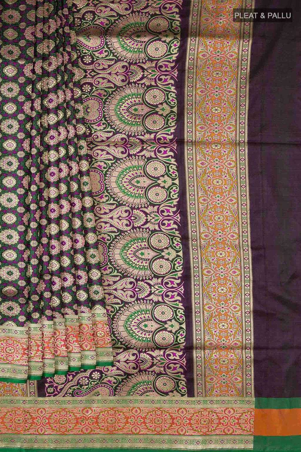 Black Banarasi Silk Saree