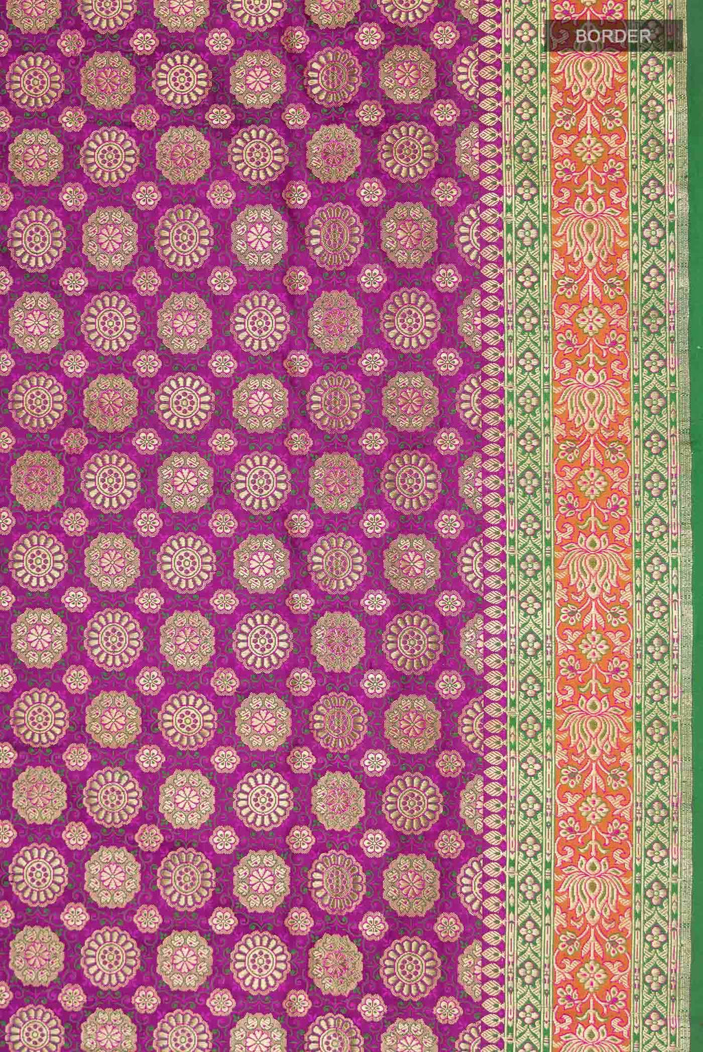 Purple Banarasi Silk Saree