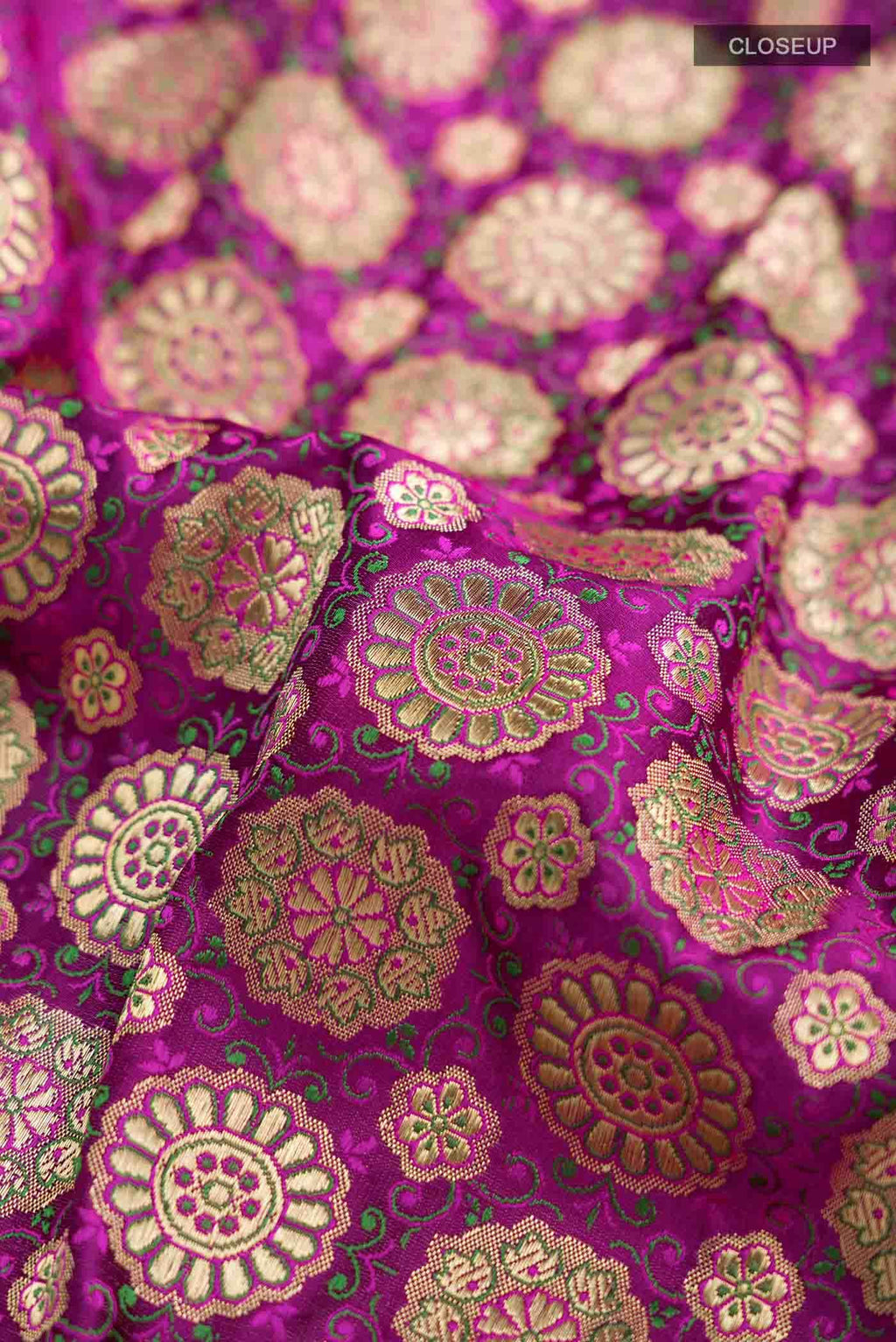 Purple Banarasi Silk Saree