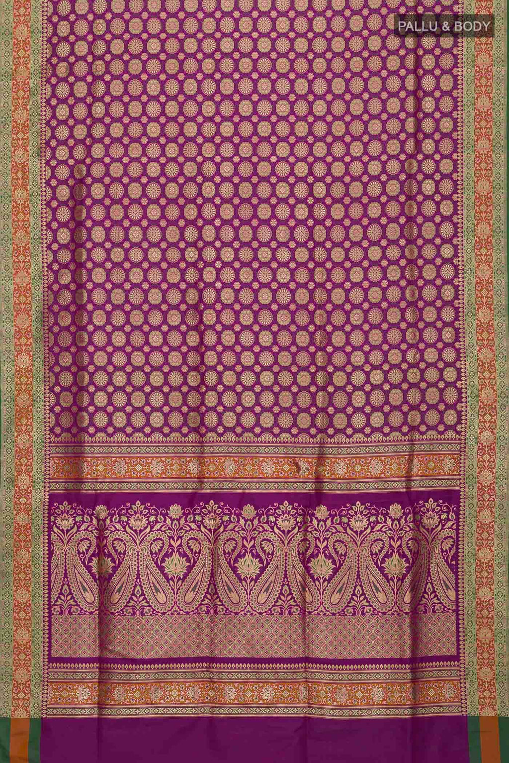 Purple Banarasi Silk Saree