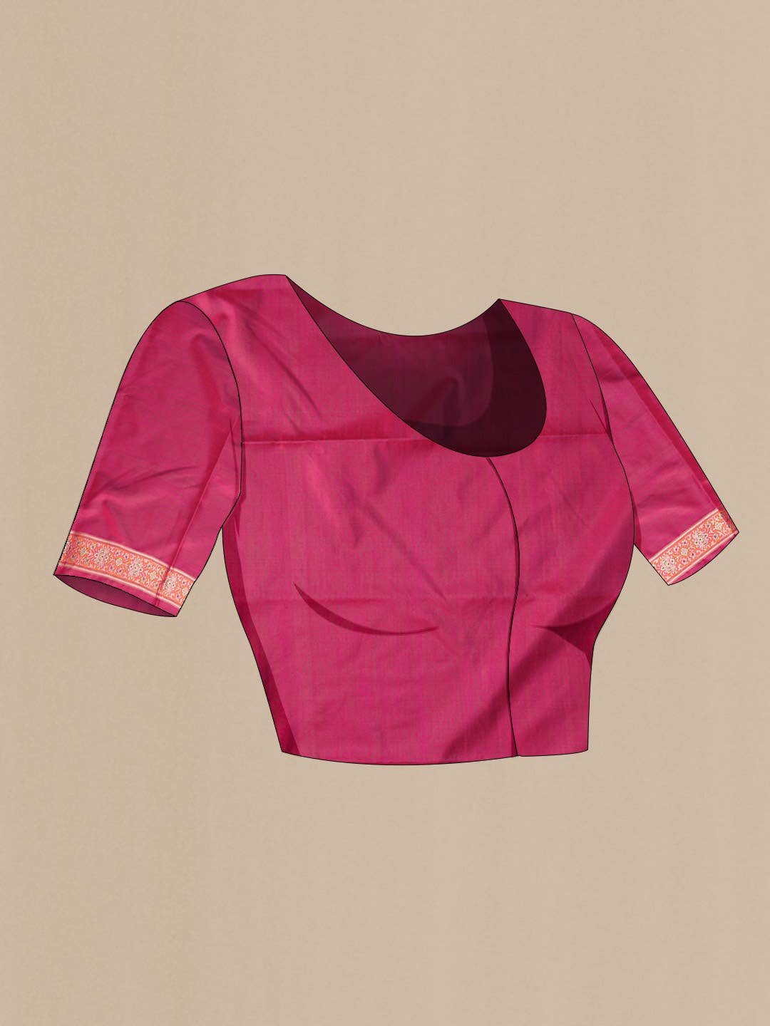 Pink Banarasi Silk Saree