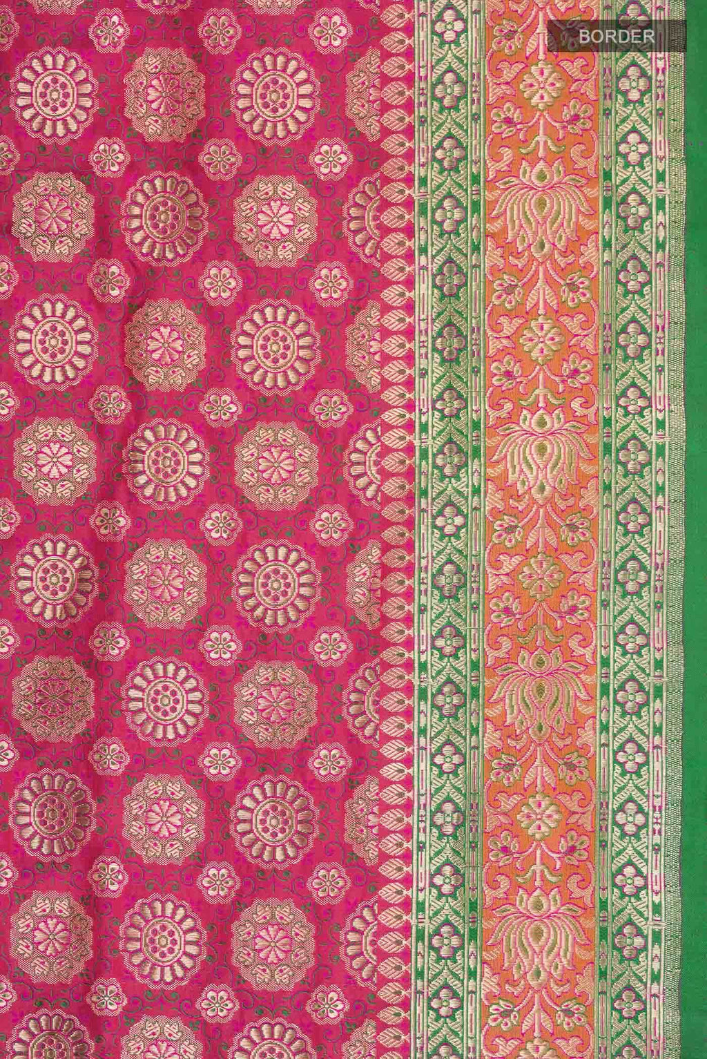Pink Banarasi Silk Saree