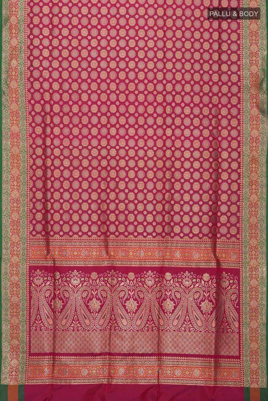 Pink Banarasi Silk Saree