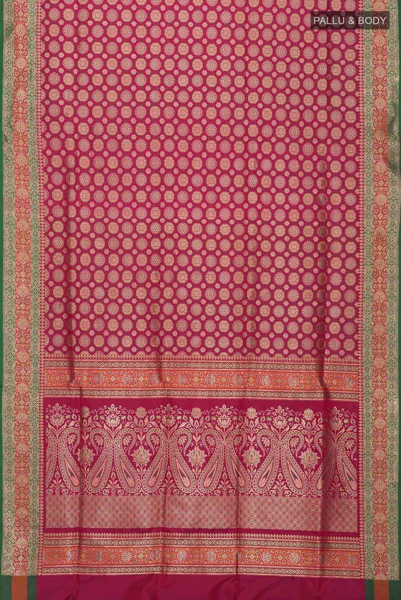 Pink Banarasi Silk Saree