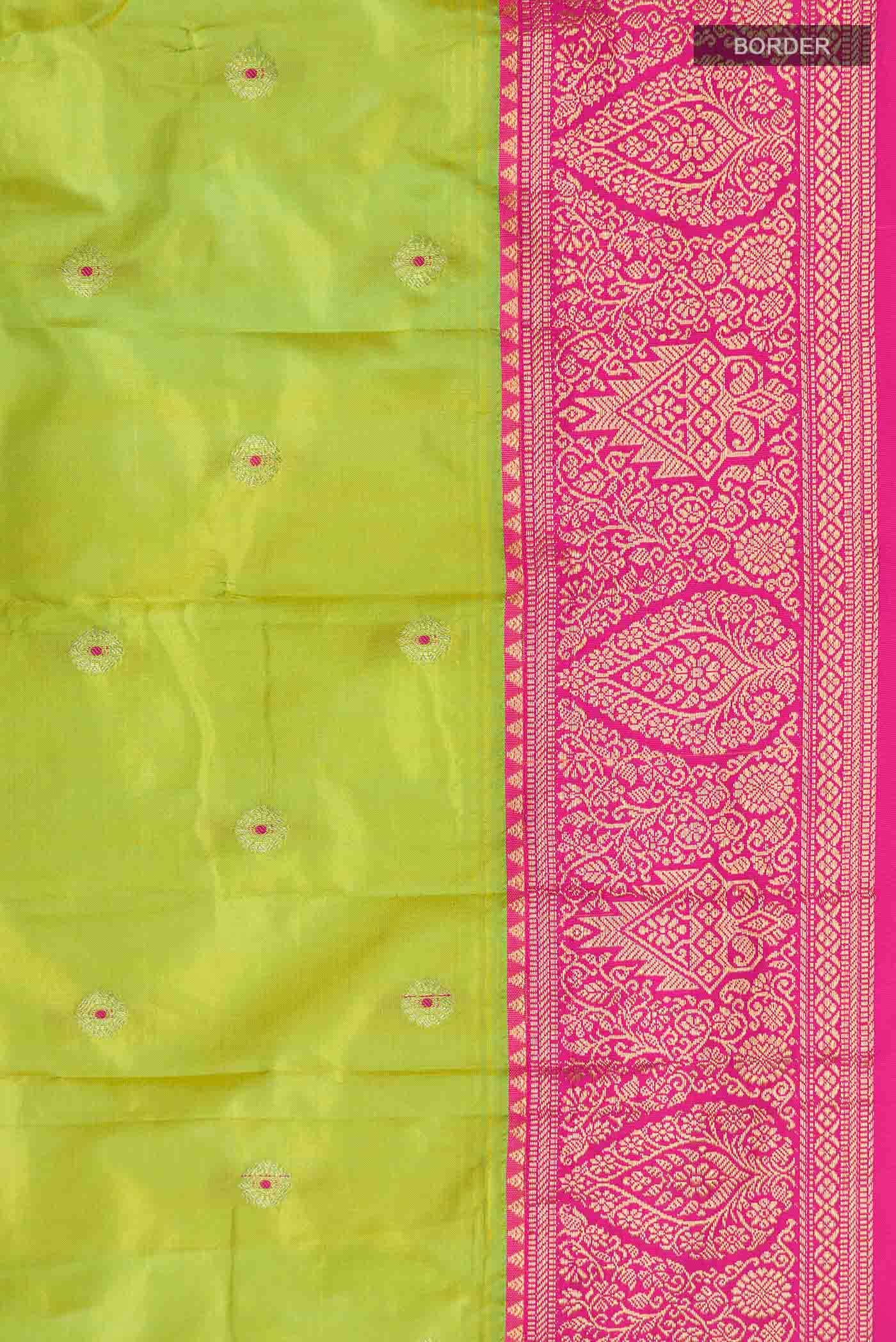 Green Bangalore Silk Saree
