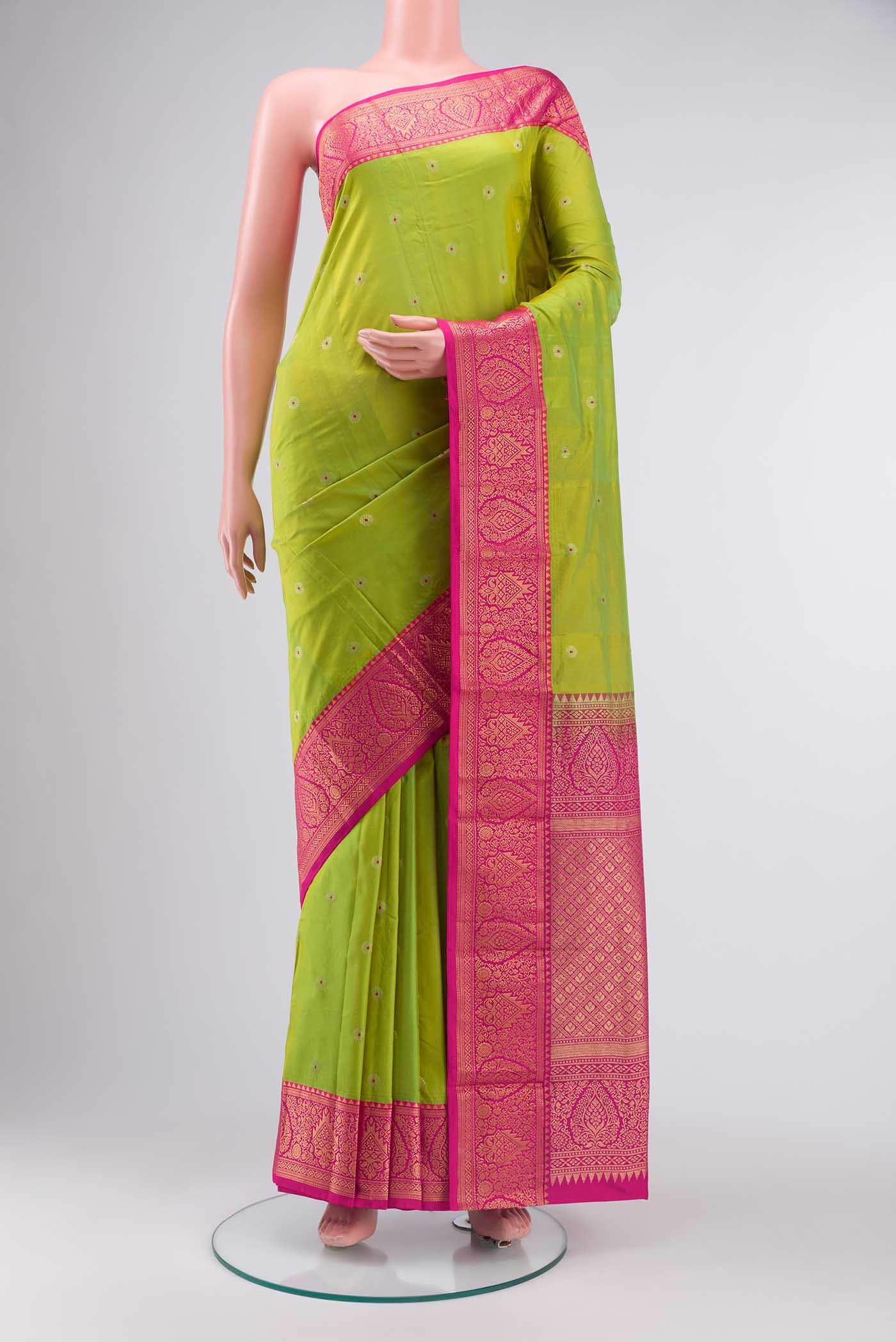Green Bangalore Silk Saree