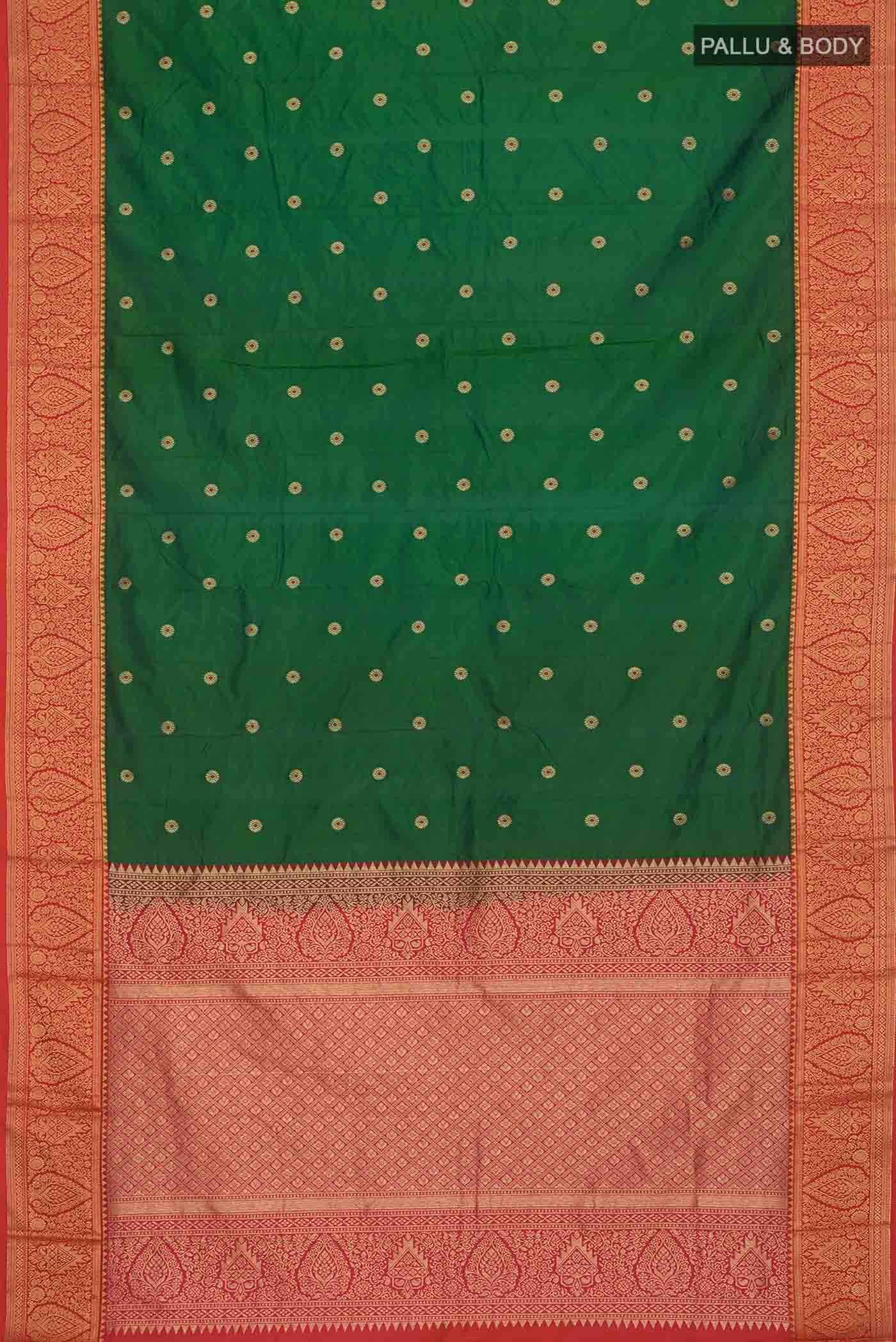 Green Bangalore Silk Saree