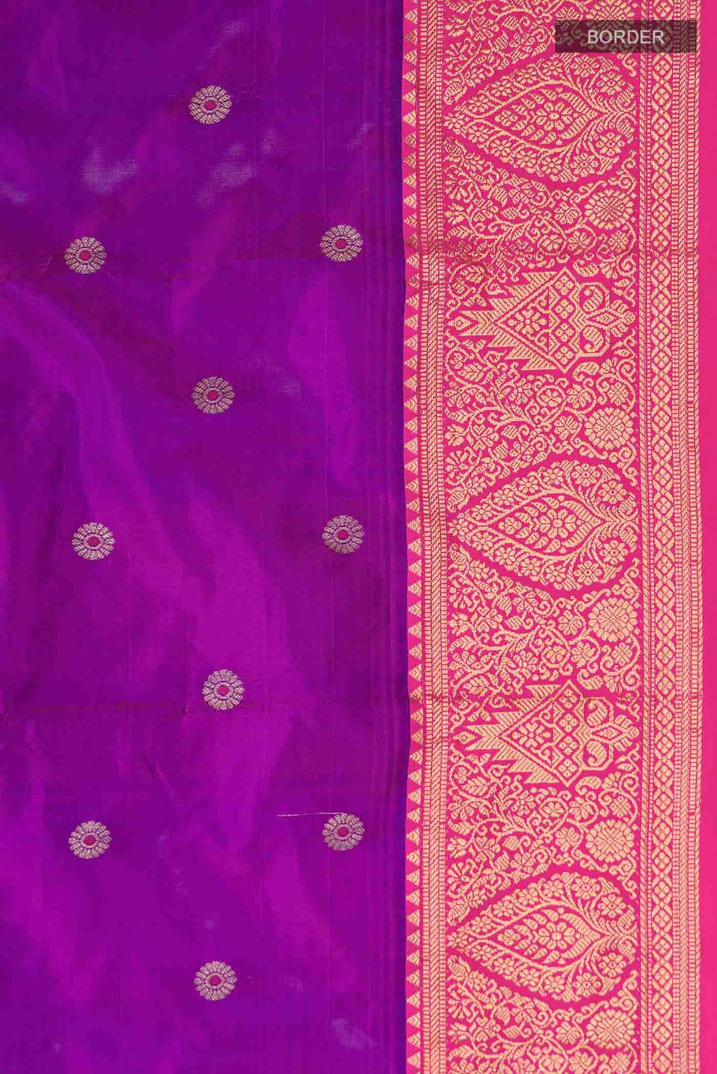 Purple Bangalore Silk Saree