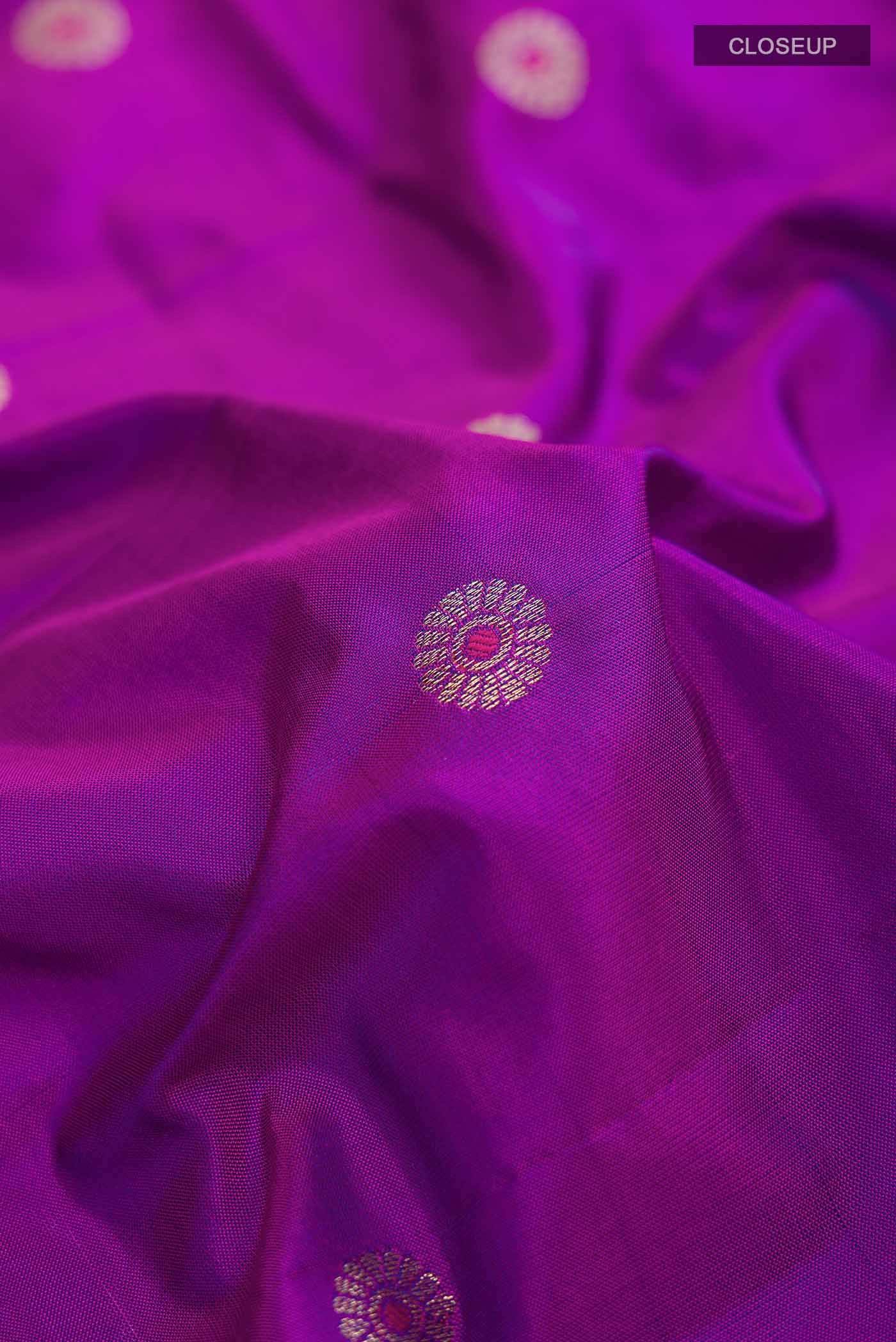Purple Bangalore Silk Saree