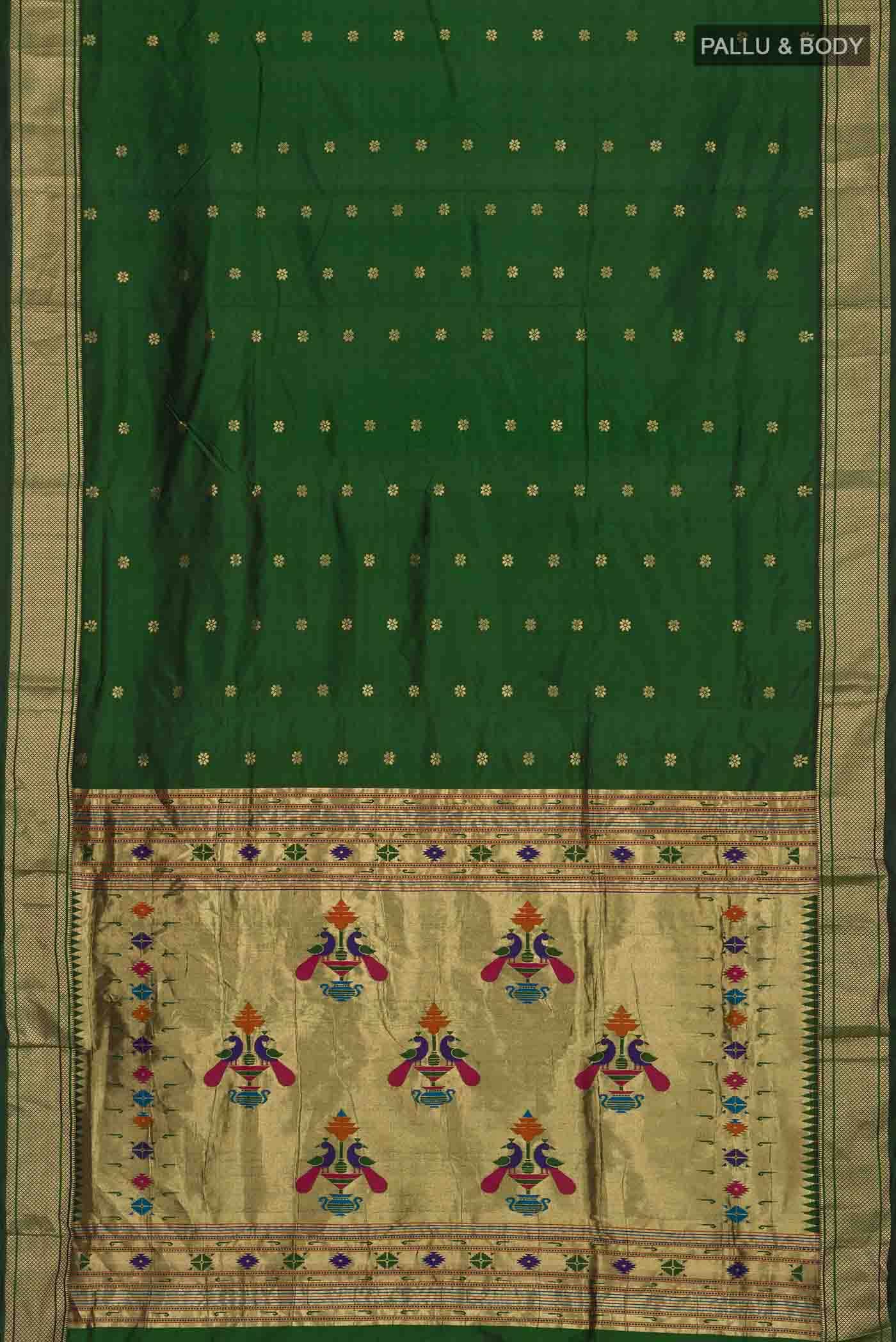 Green Bangalore Silk Saree