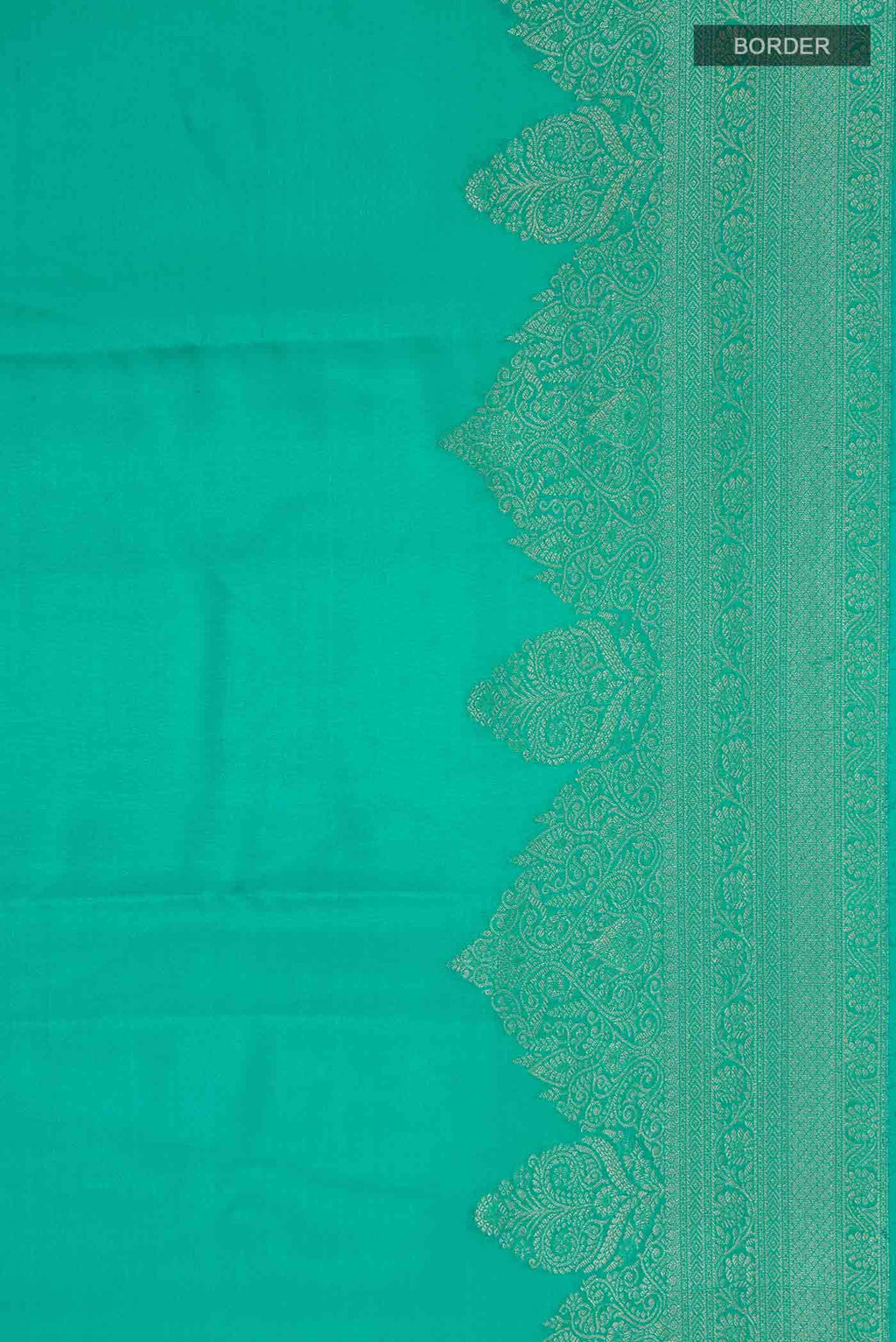 Teal Mysore Crepe Saree