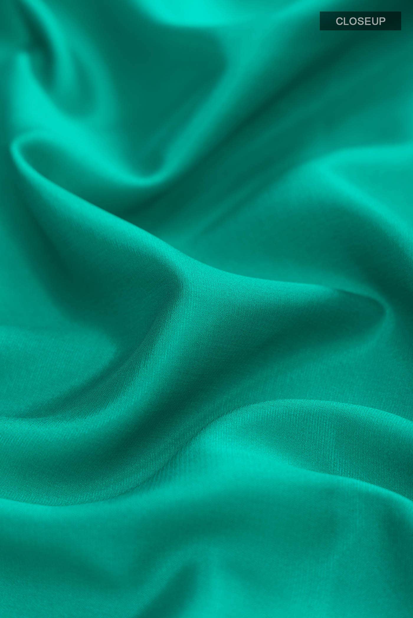 Teal Mysore Crepe Saree