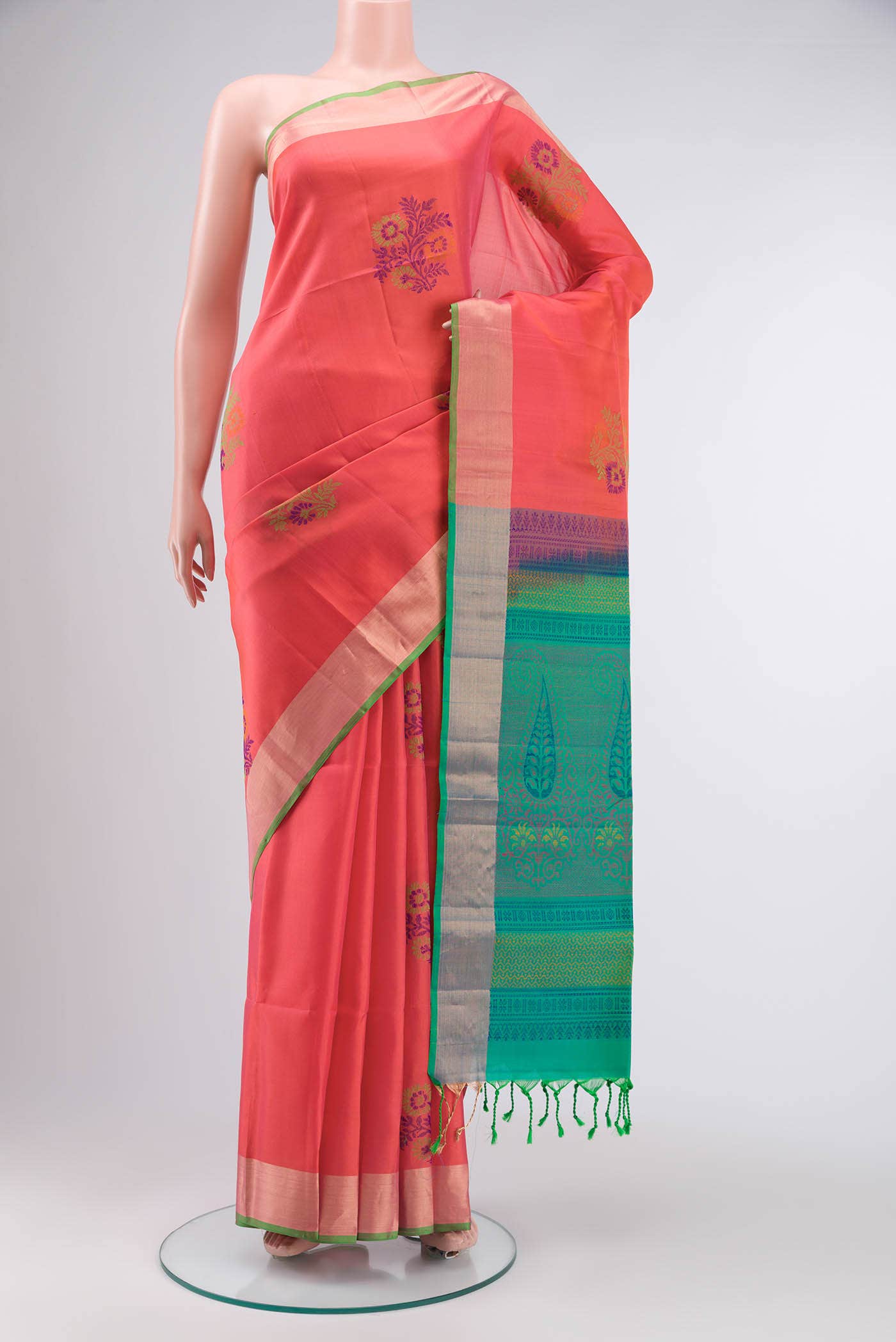 Orange Soft Silk Saree