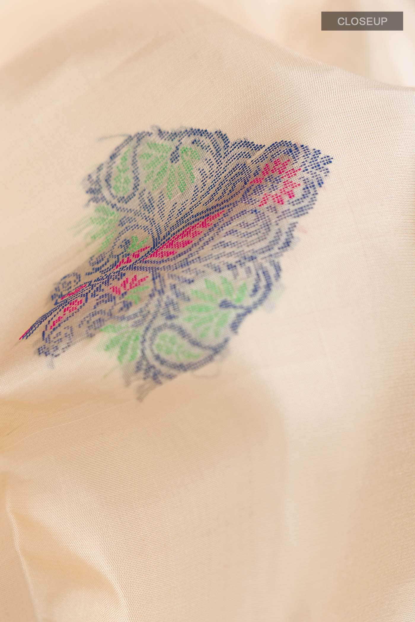 Beige Soft Silk Saree