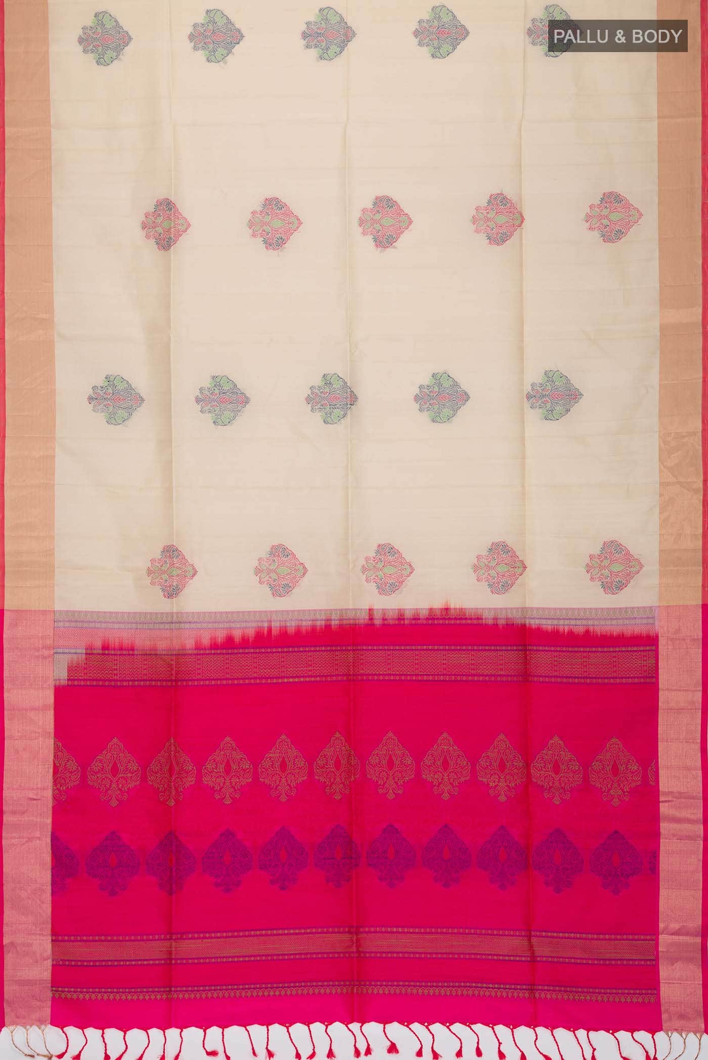 Beige Soft Silk Saree