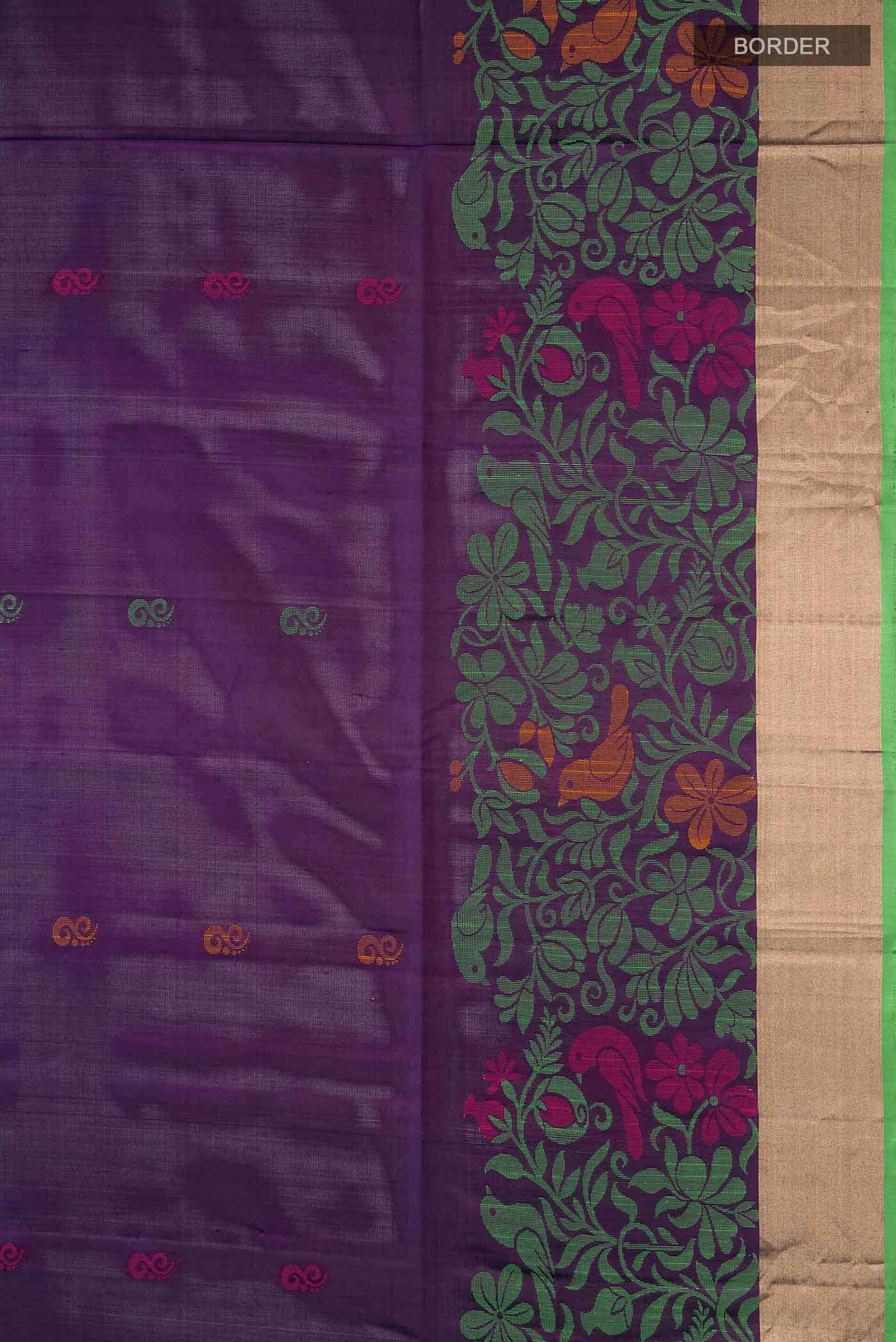 Navy Blue Soft Silk Saree