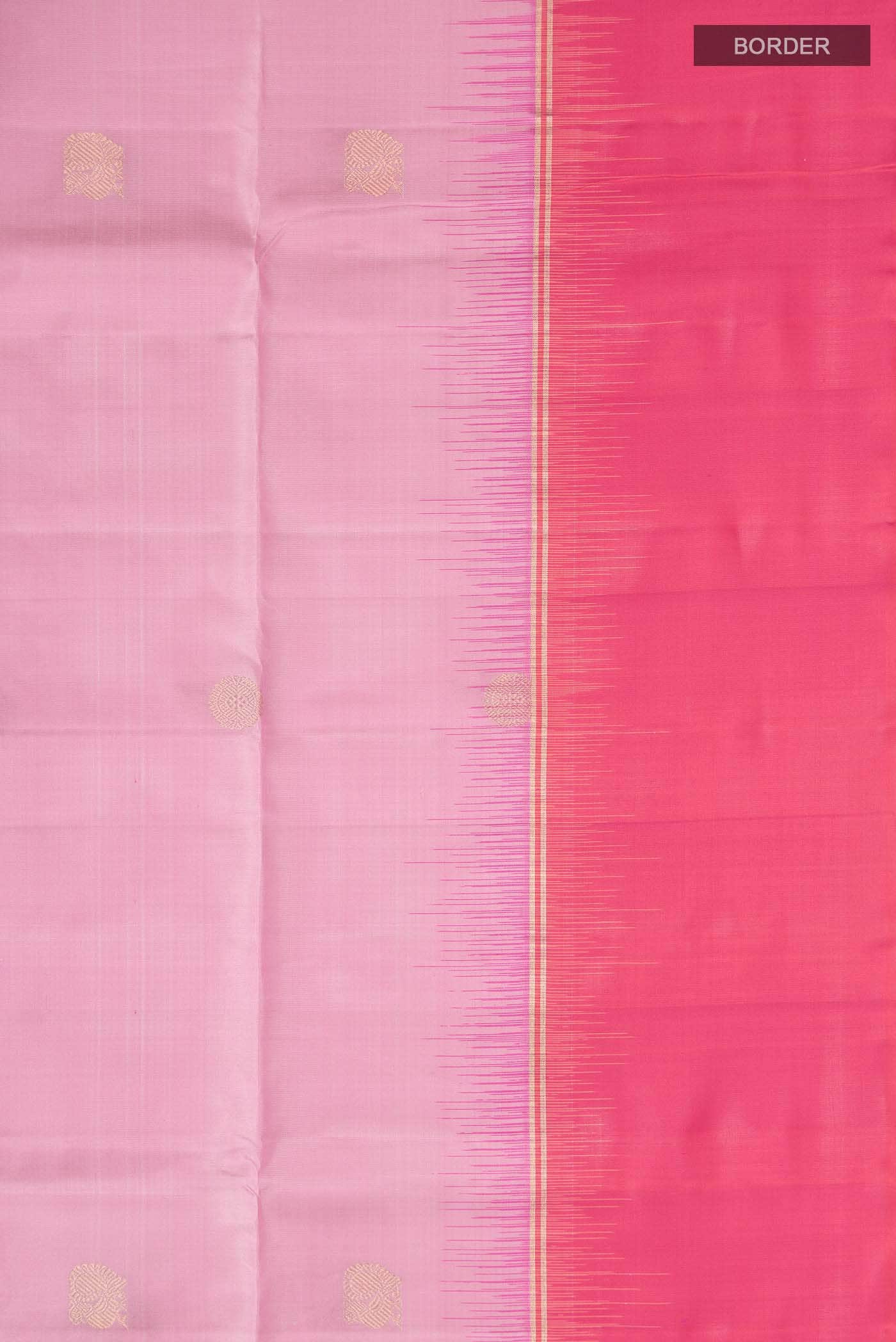 Rose pink Soft Silk Saree