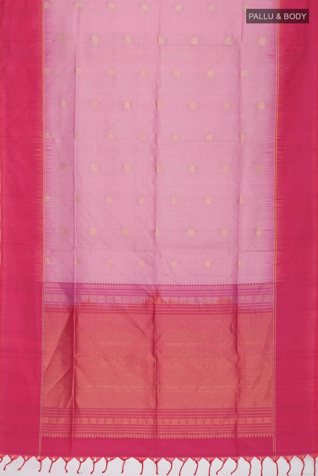 Rose pink Soft Silk Saree