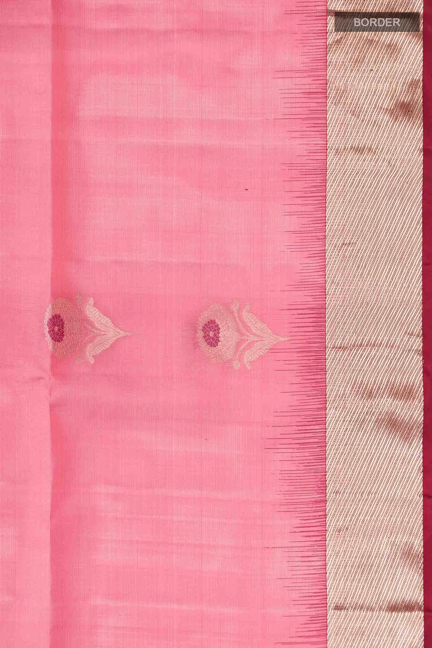 Pink Soft Silk Saree