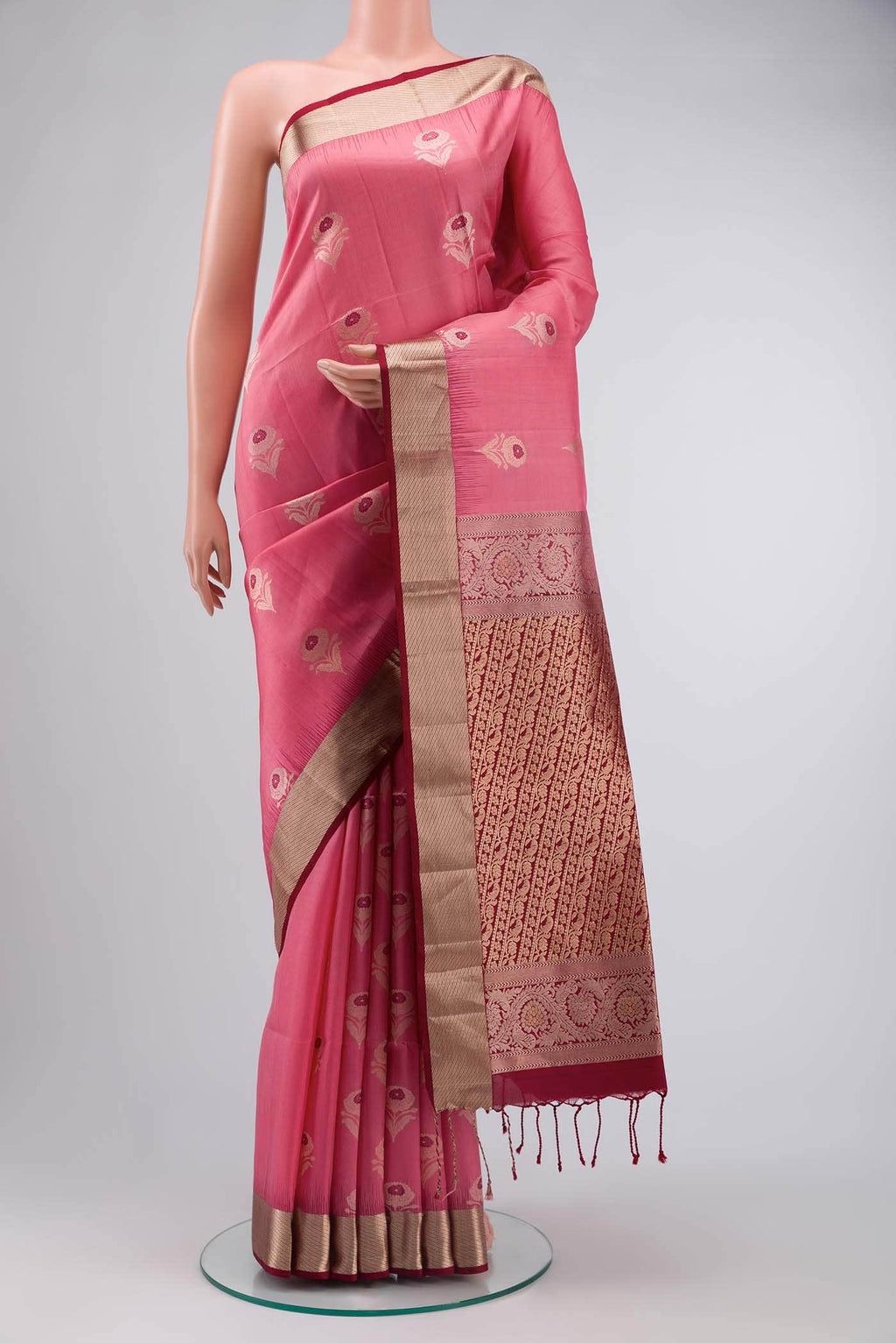 Pink Soft Silk Saree