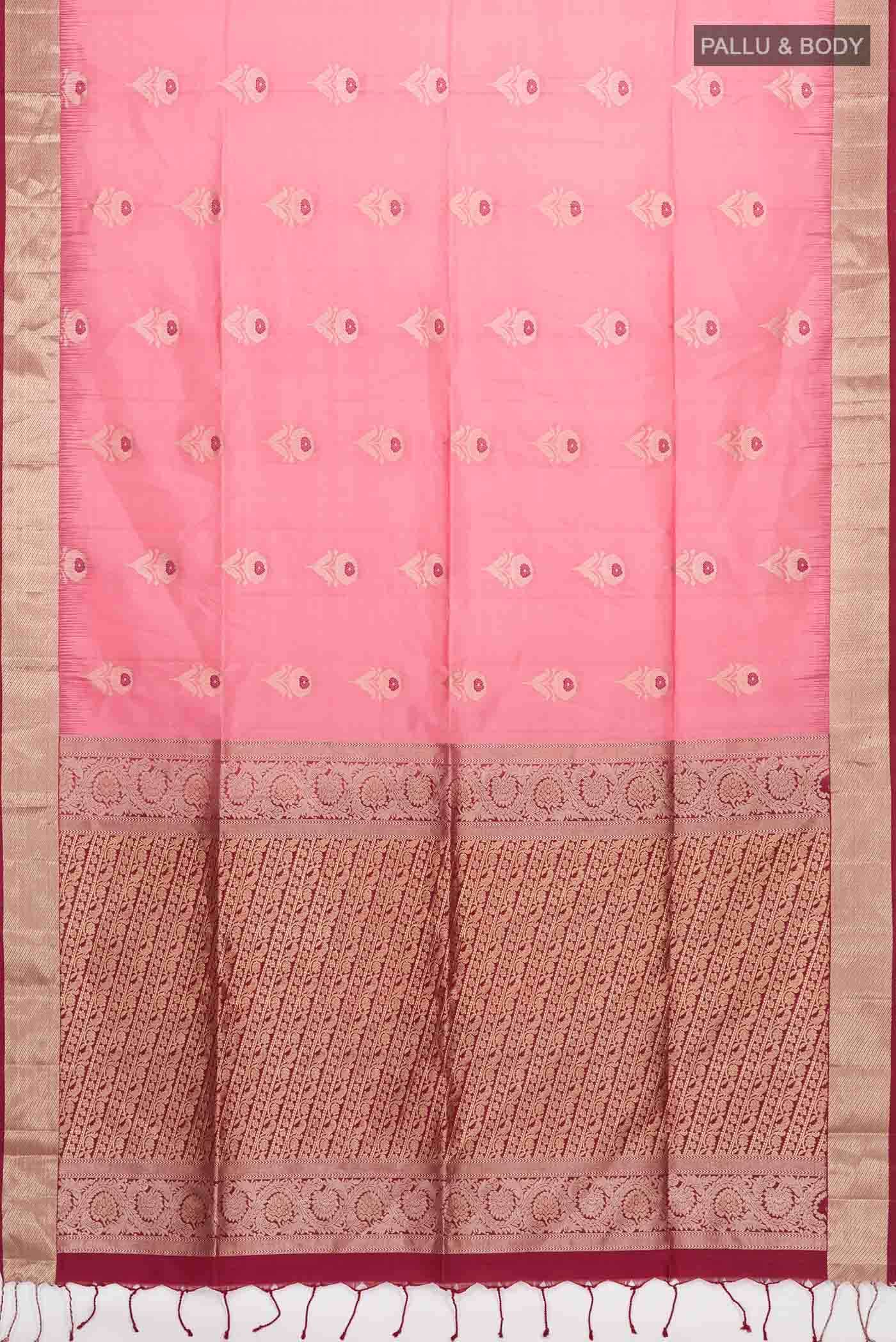 Pink Soft Silk Saree