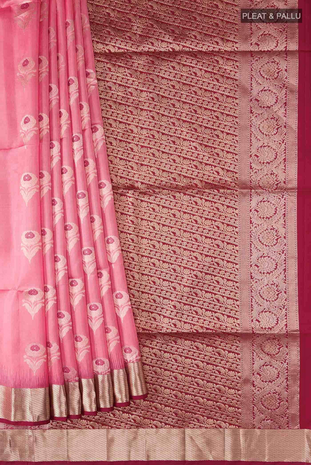 Pink Soft Silk Saree
