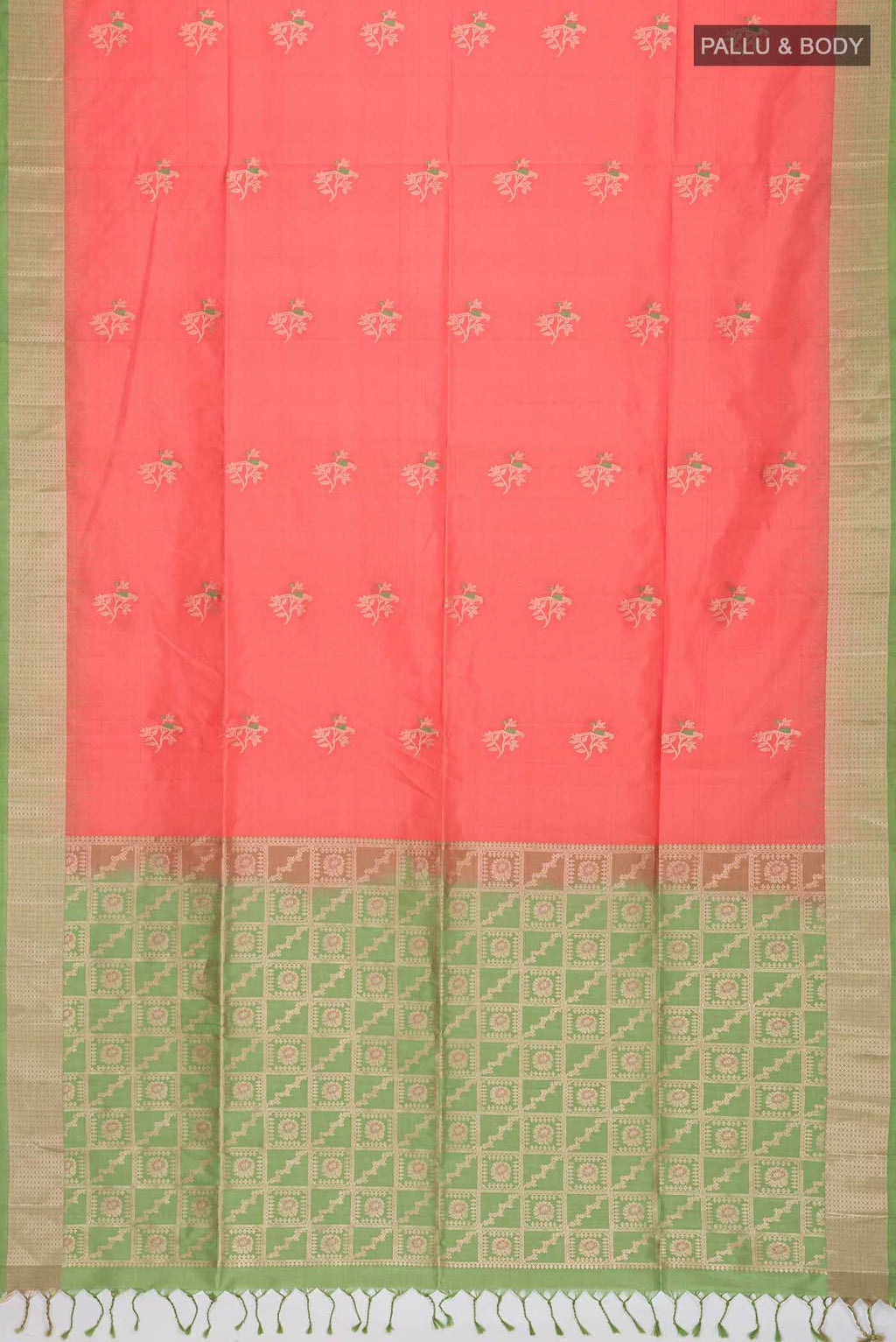 Coral Soft Silk Saree