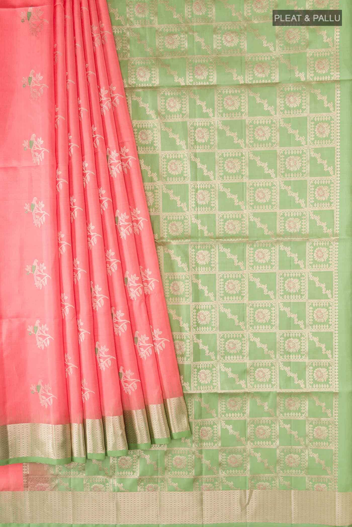Coral Soft Silk Saree