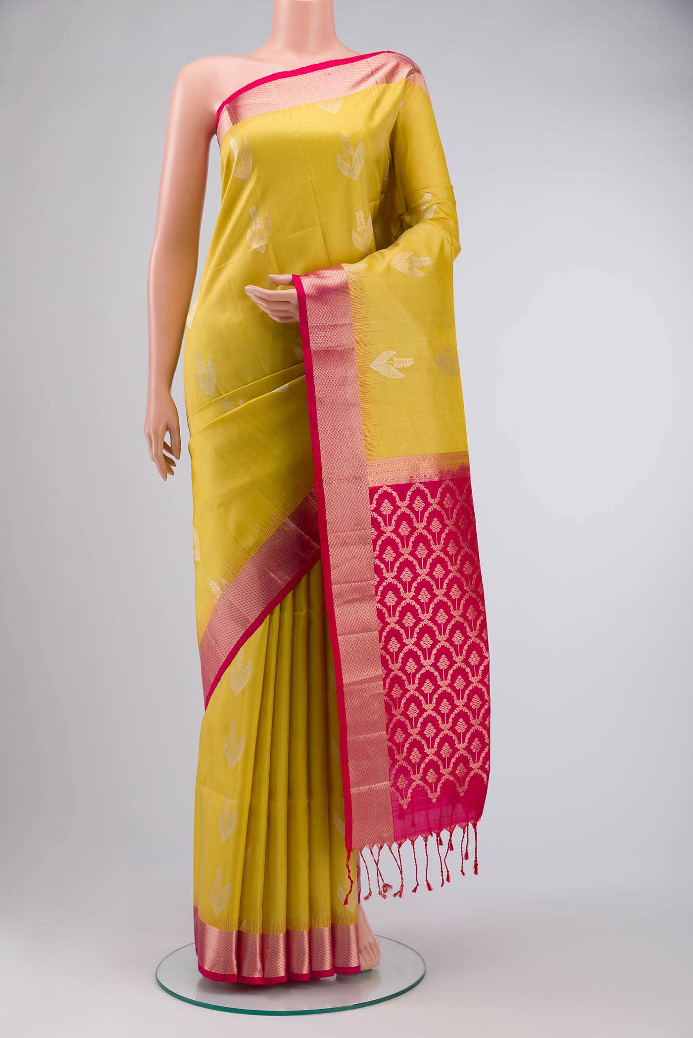 Yellow Soft Silk Saree