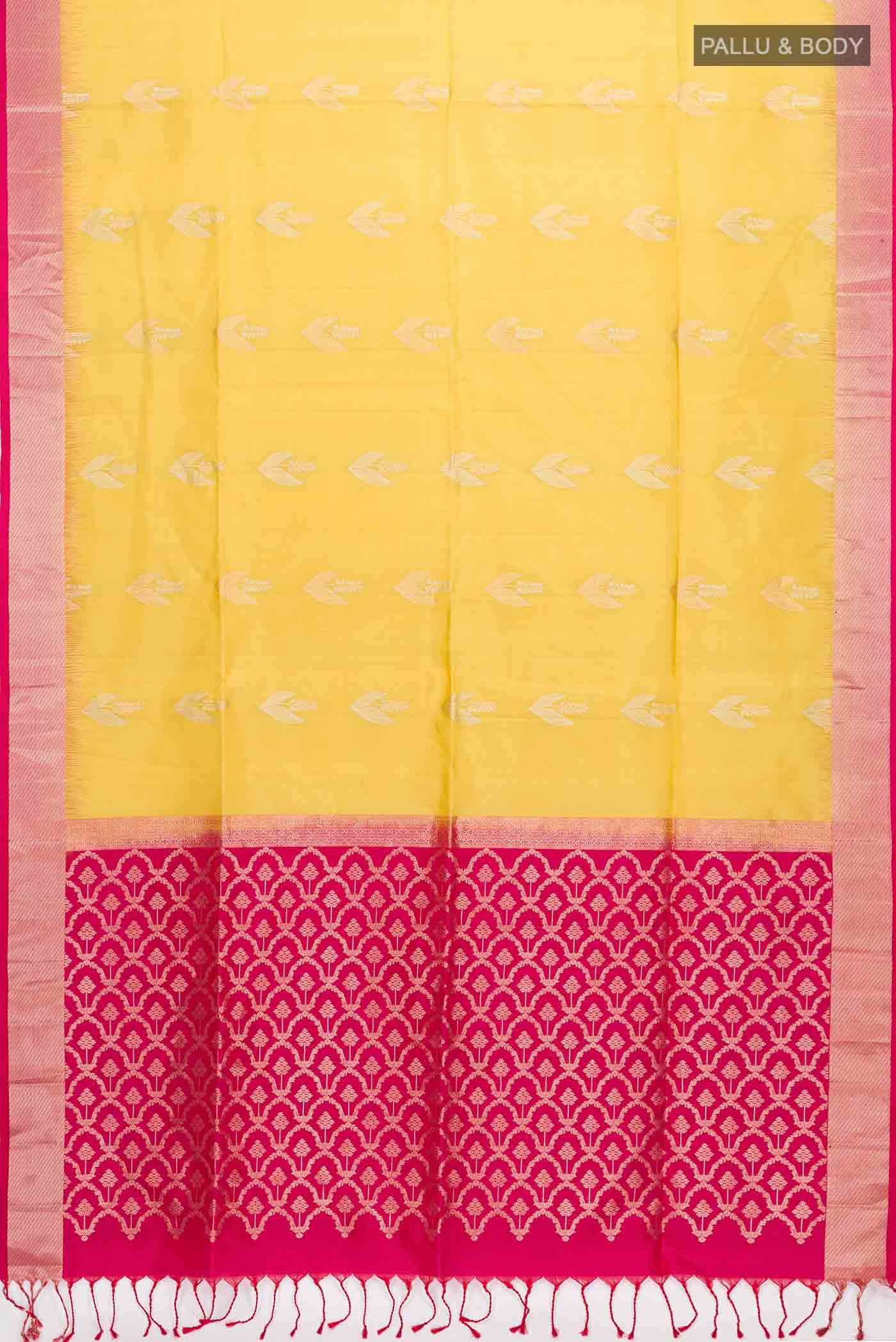 Yellow Soft Silk Saree