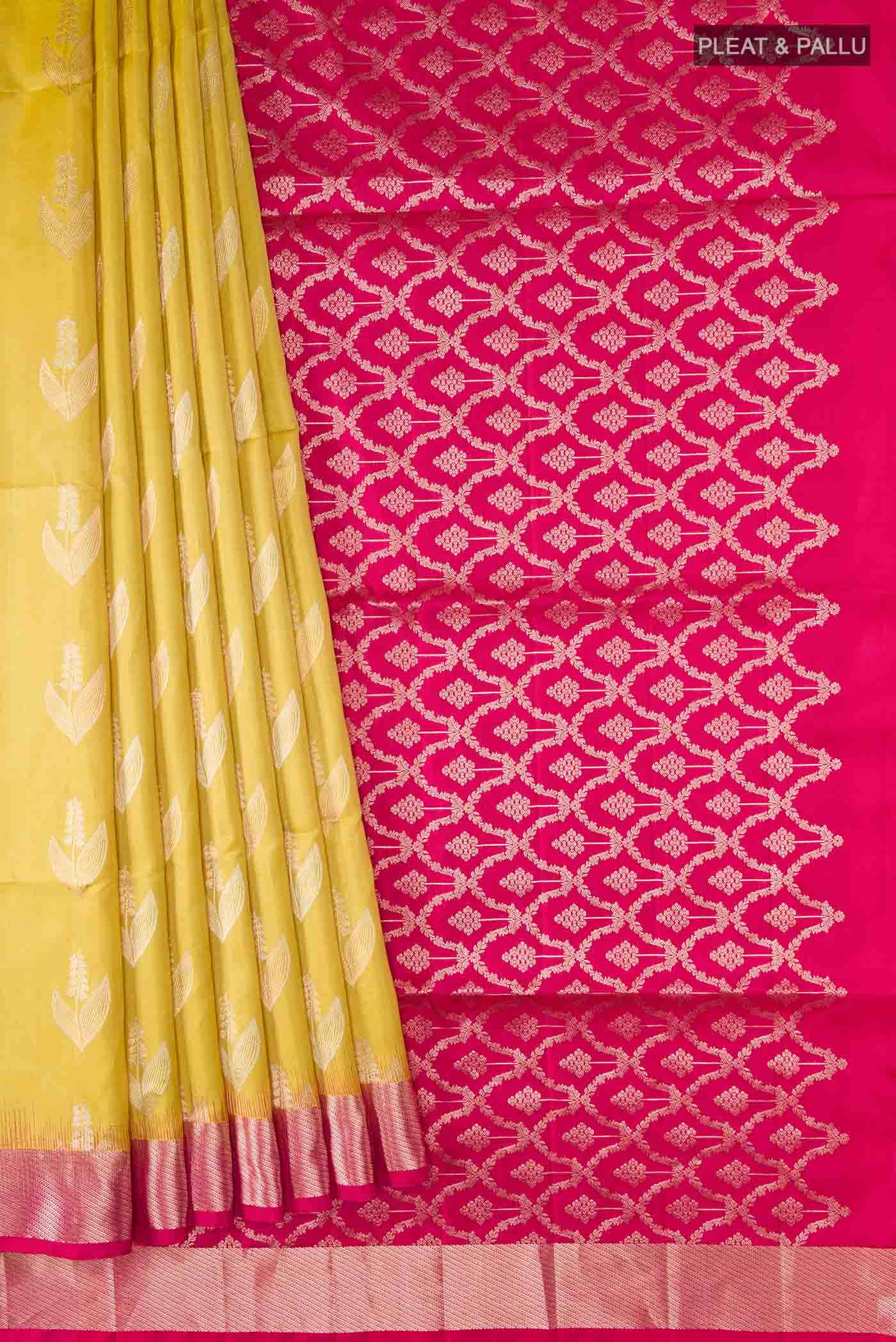 Yellow Soft Silk Saree